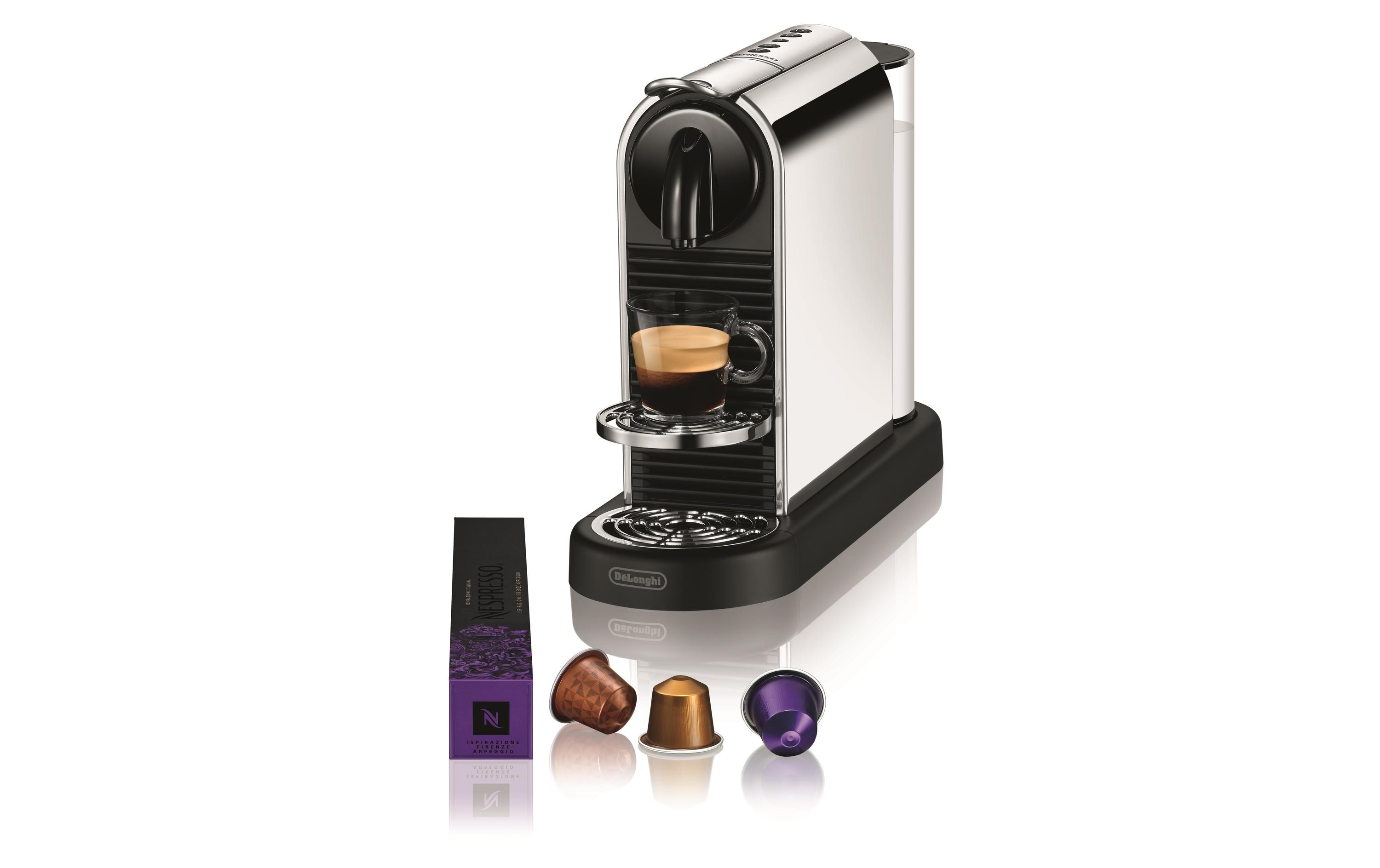 De'Longhi Kaffeemaschine Nespresso CitiZ Platinum EN220.M Silber