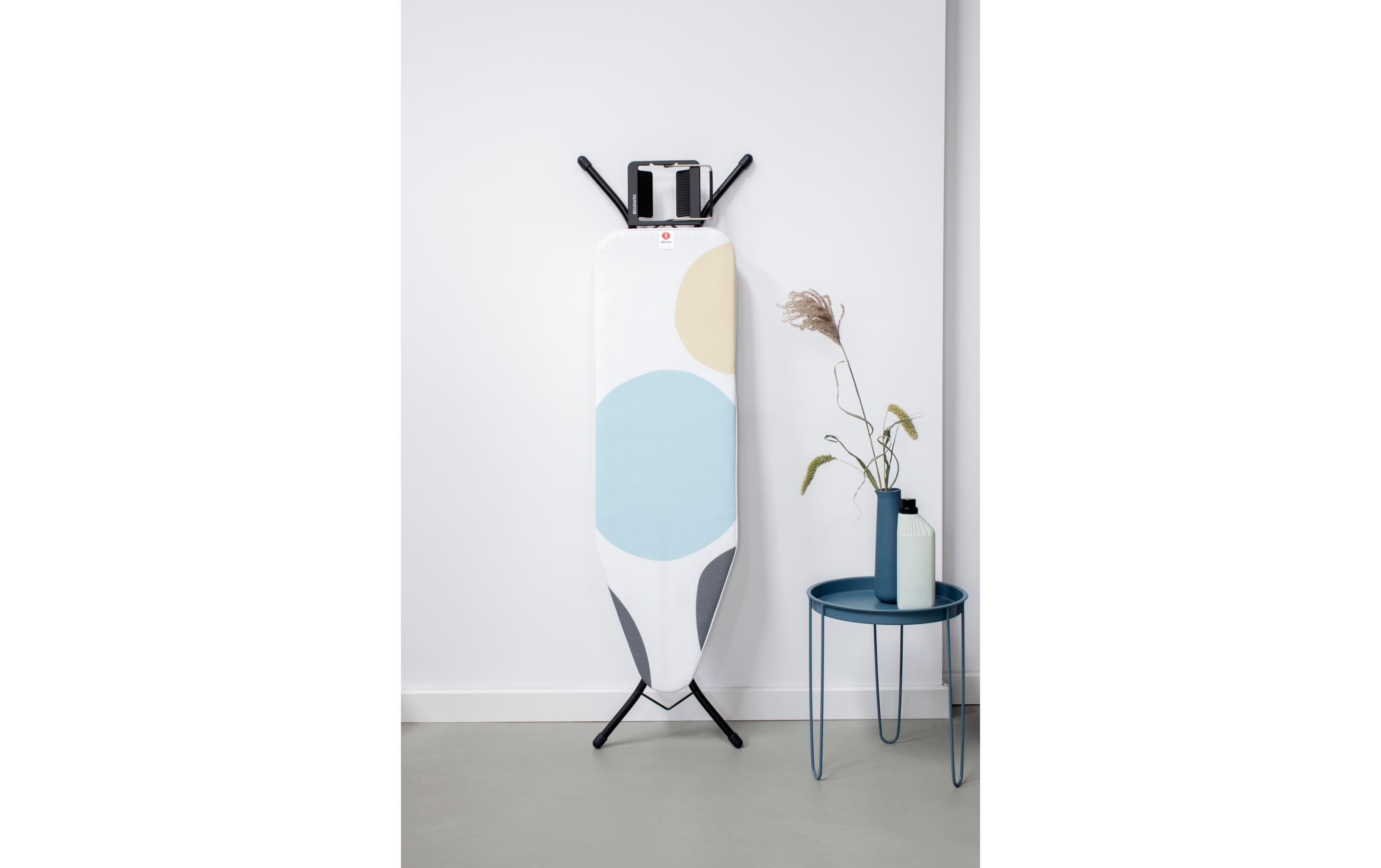 Brabantia Bügeltisch mit Dampfbügeleisenablage Spring Bubbles