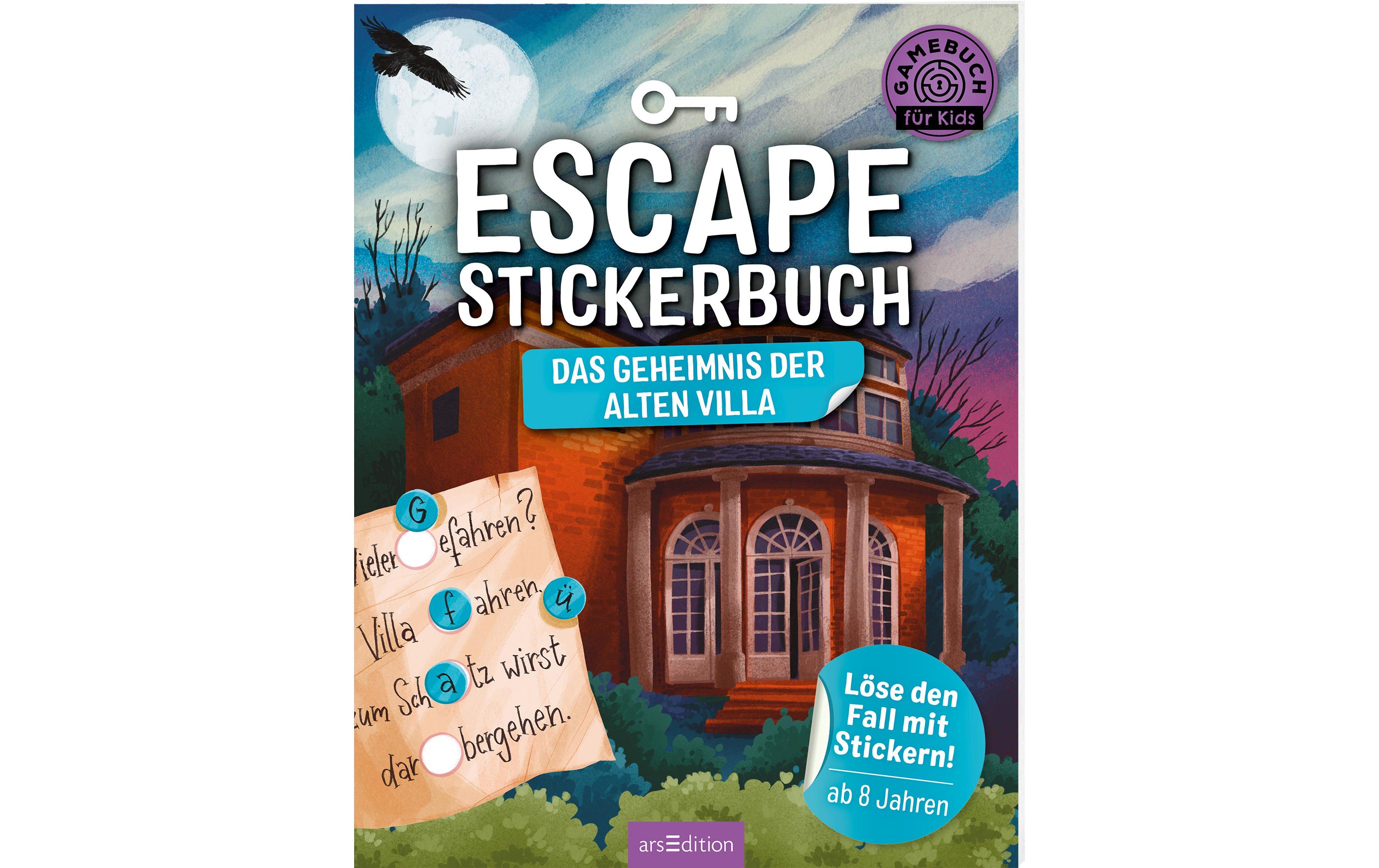 Buchzentrum Escape-Stickerbuch: Das Geheimnis der alten Villa 32 Seiten