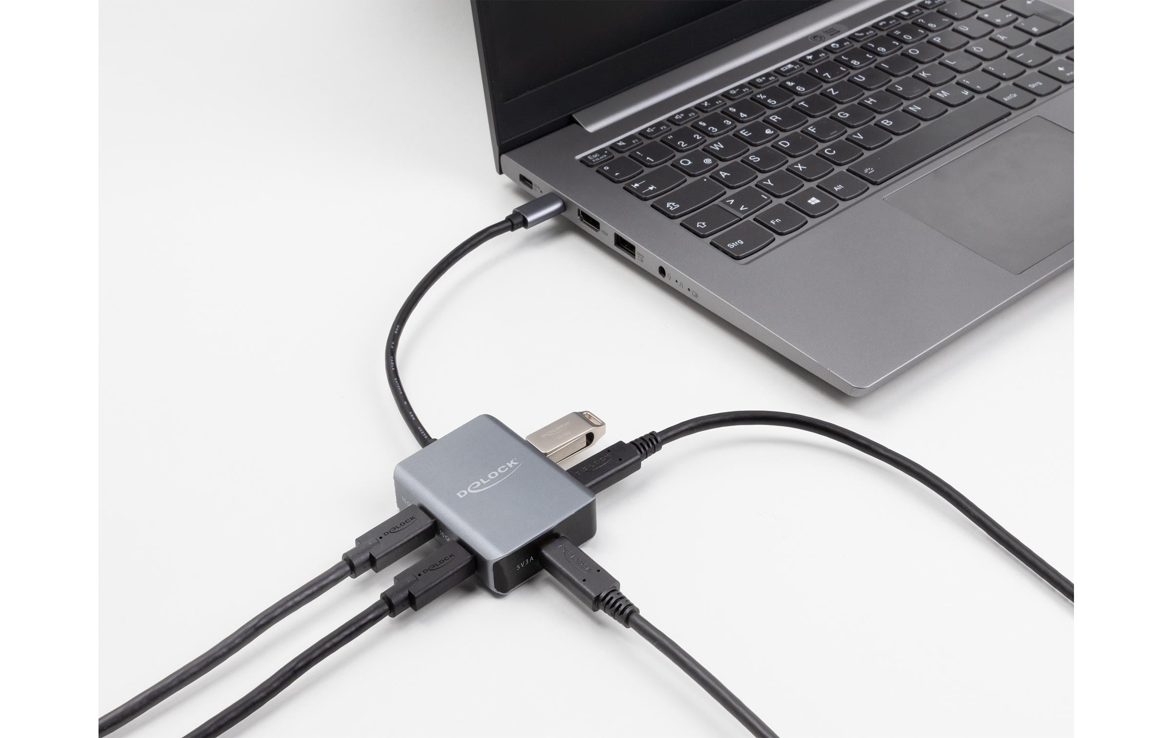 Delock USB-Hub 4 Port USB-C 10 Gbps