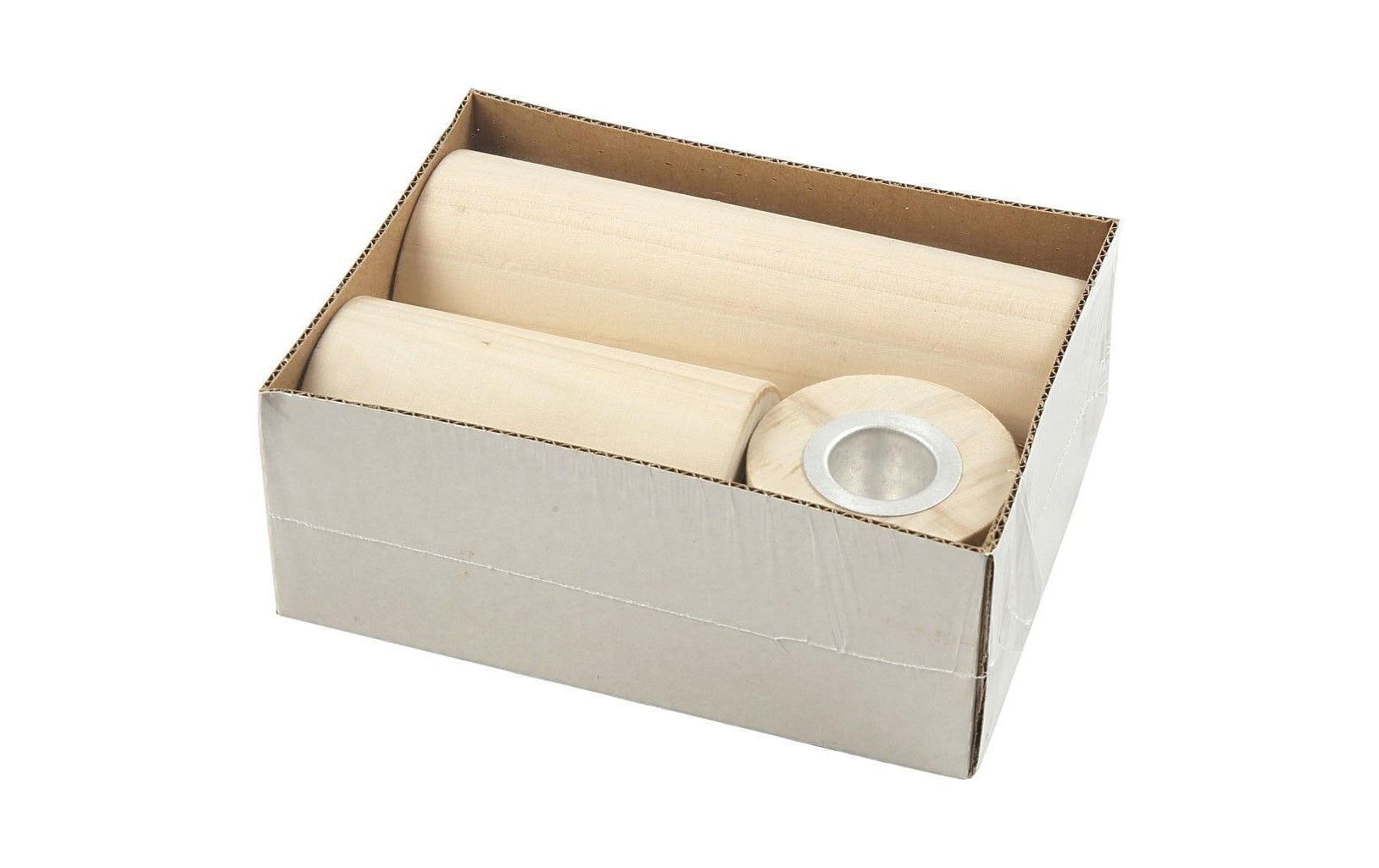 Creativ Company Kerzenständer 14.5 + 9 + 6.5 cm 3 Stück, Beige