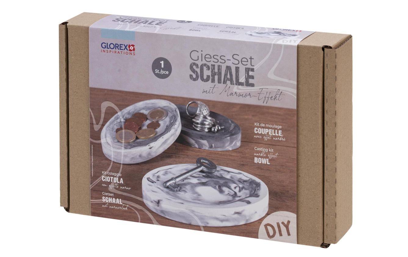 Glorex Modellier-Set Schale mit Marmor-Effekt