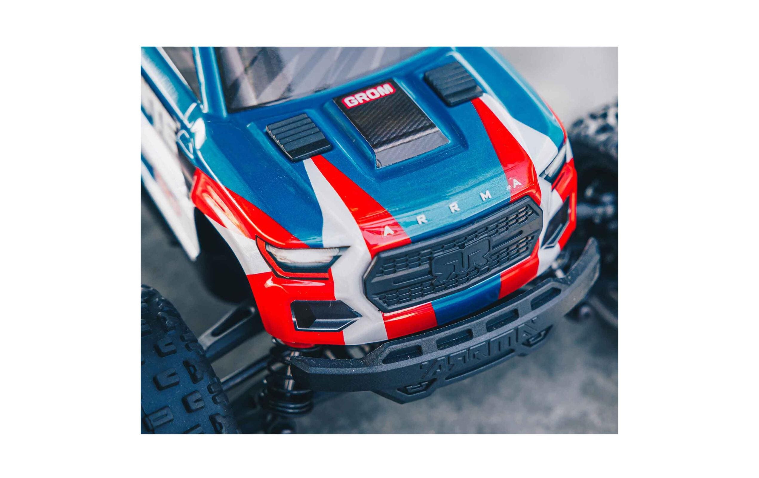 Arrma Monster Truck Granite Grom Mega 380 Blau, RTR, 1:18