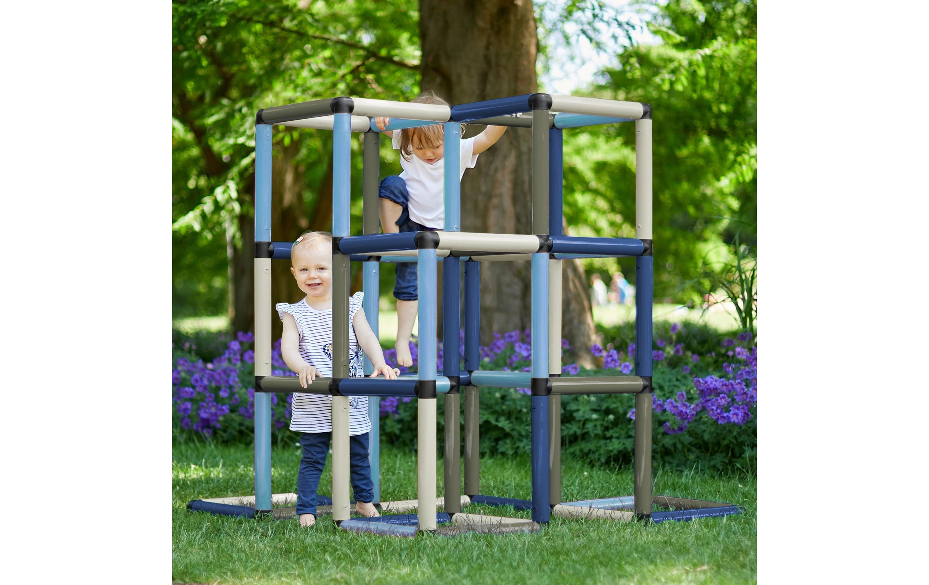 Quadro Spielturm Kletterpyramide HOME petrol