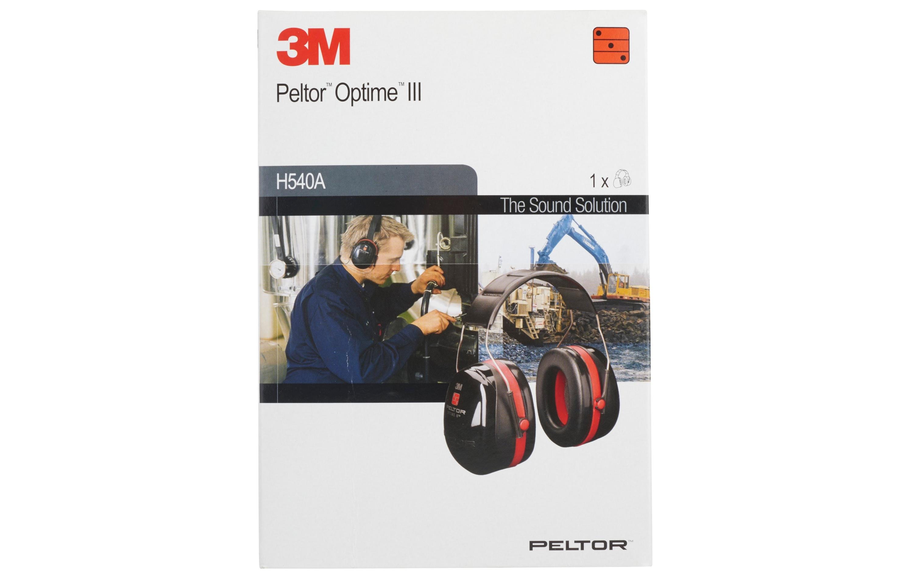 3M Gehörschutz Peltor Optime III Schwarz / Rot