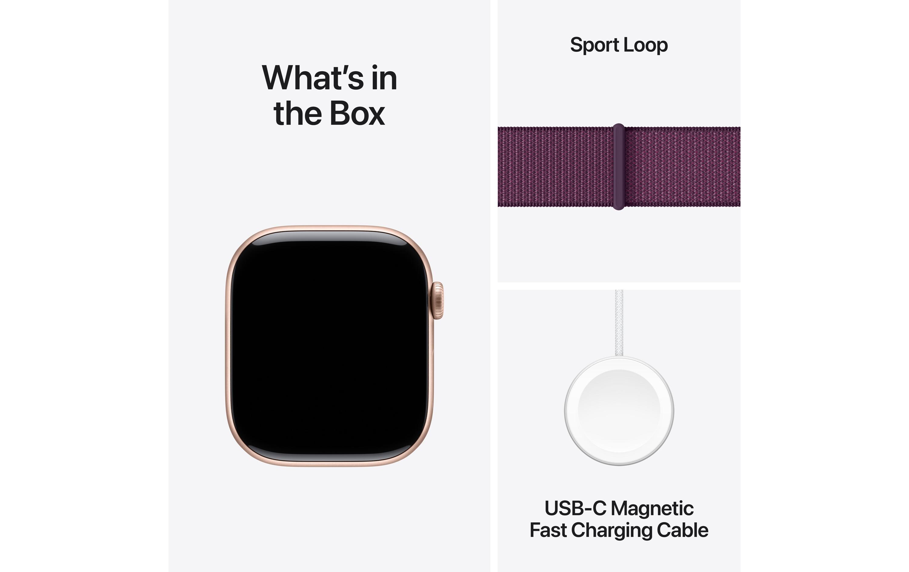 Apple Watch Series 10 46 mm LTE Alu Roségold Loop Plum