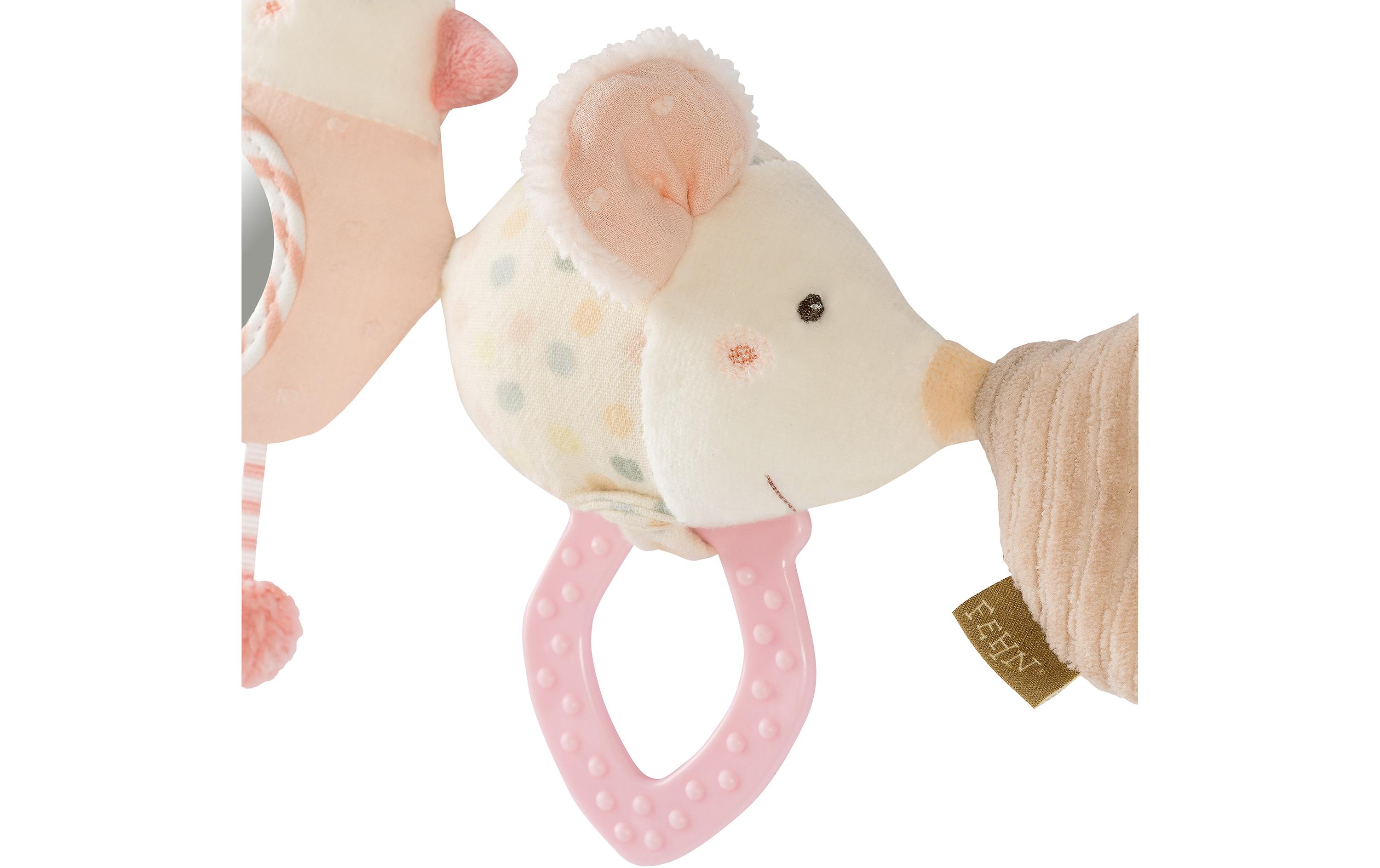 fehn Kinderwagenkette Rosa/Beige