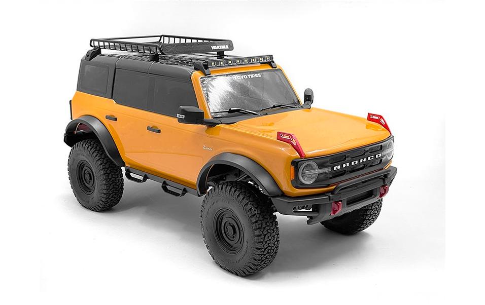 RC4WD Modellbau-Dachträger aus Stahlrohr TRX-4 21 Bronco, Schwarz