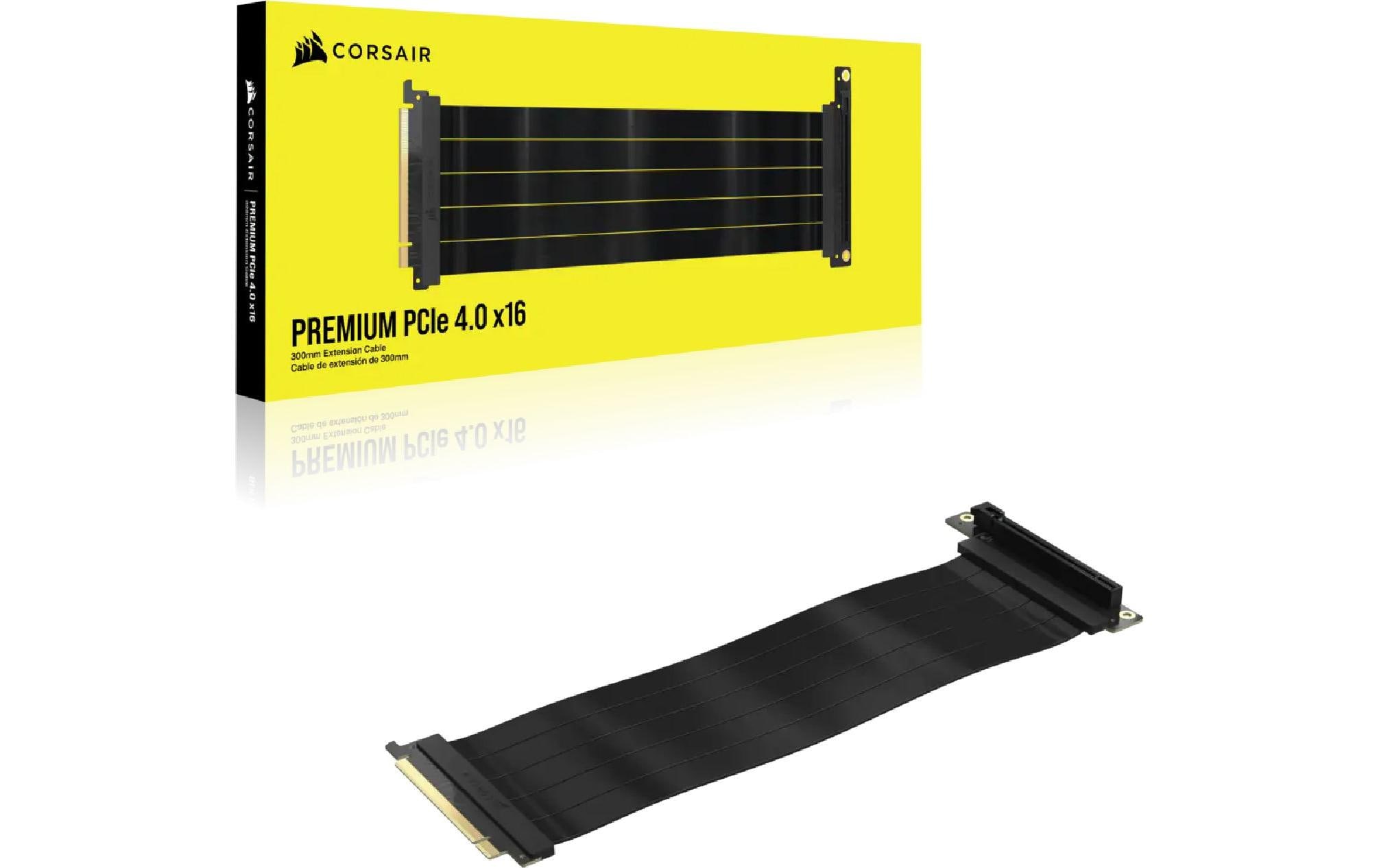 Corsair PCI-E Riser Karte Premium PCIe Verlängerungskabel 4.0 x16