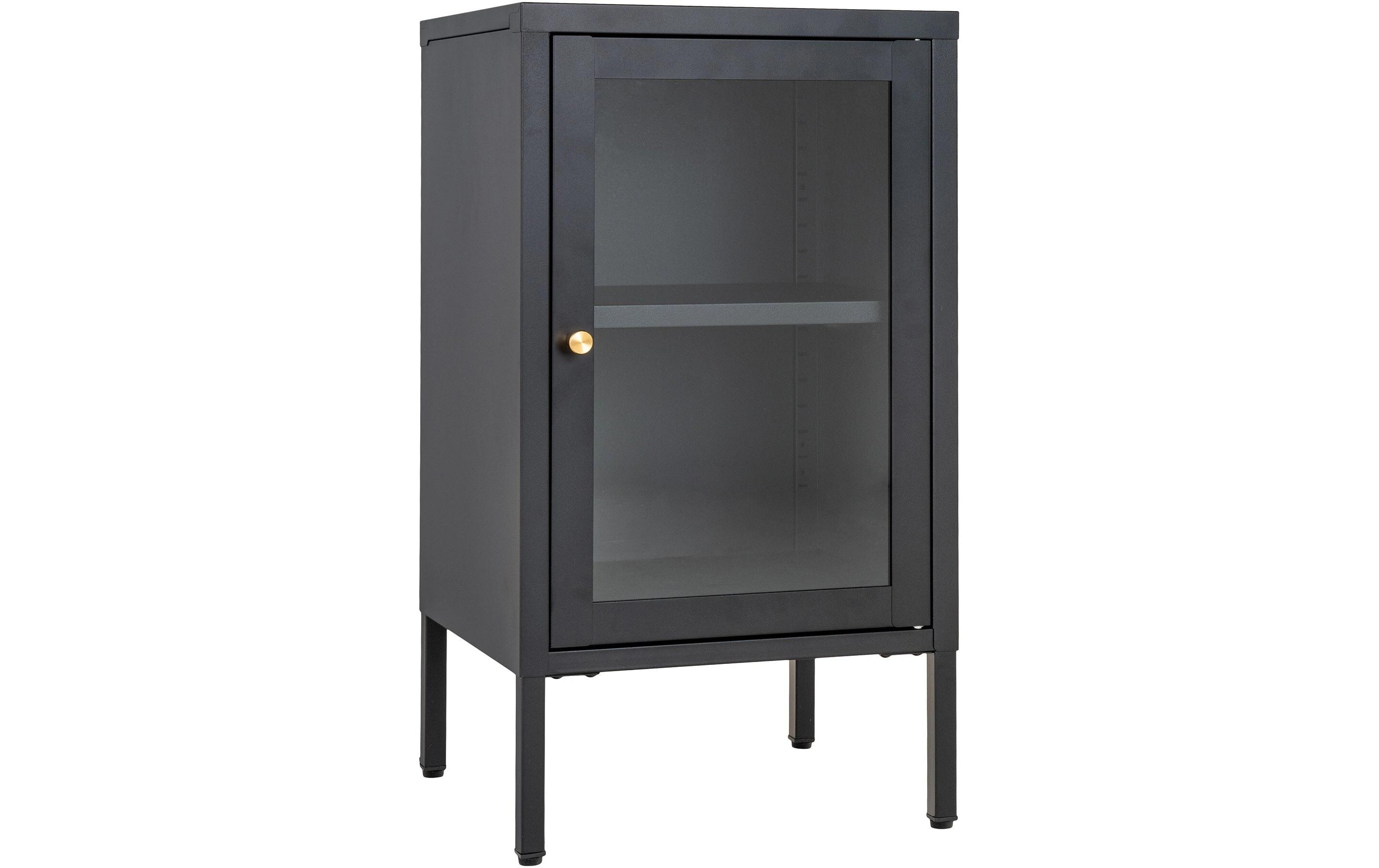 House Nordic Vitrine Dalby 35 x 38 x 70 cm, Schwarz