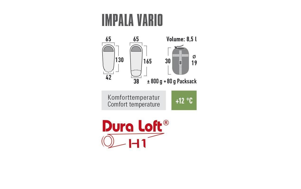 High Peak Kinderschlafsack Impala Vario