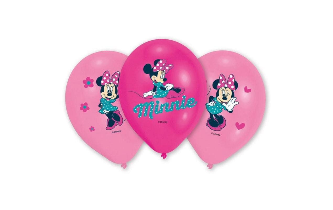 Amscan Luftballon Disney Minnie 6 Stück, Latex
