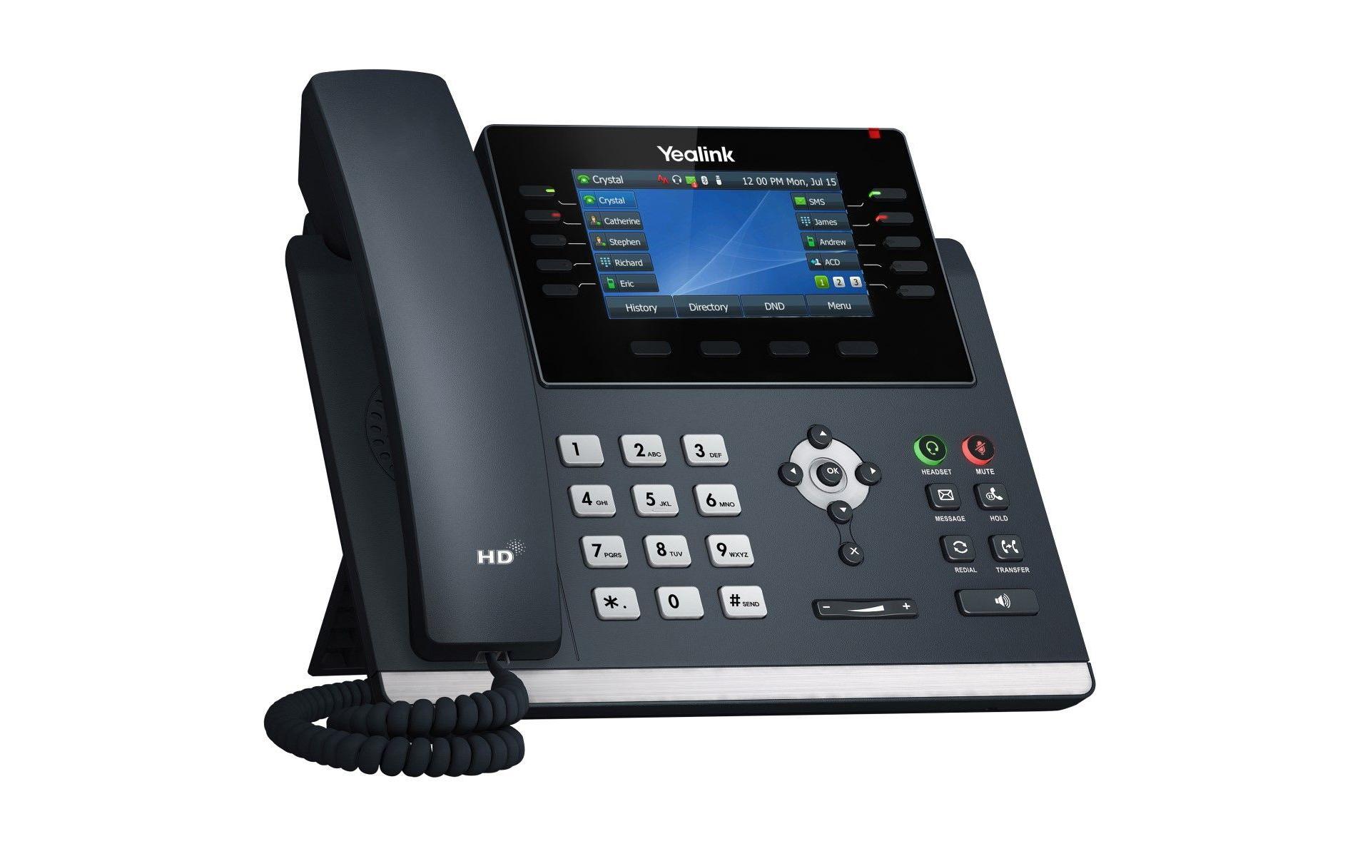 Yealink Tischtelefon SIP T4 (U) Series T44U POE Advanced Grau