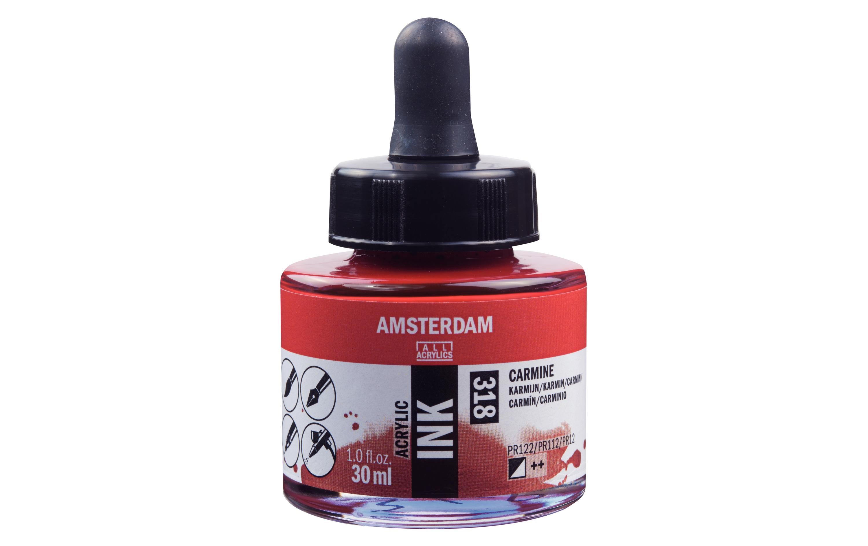 Amsterdam Acryltinte 30 ml, Karmin