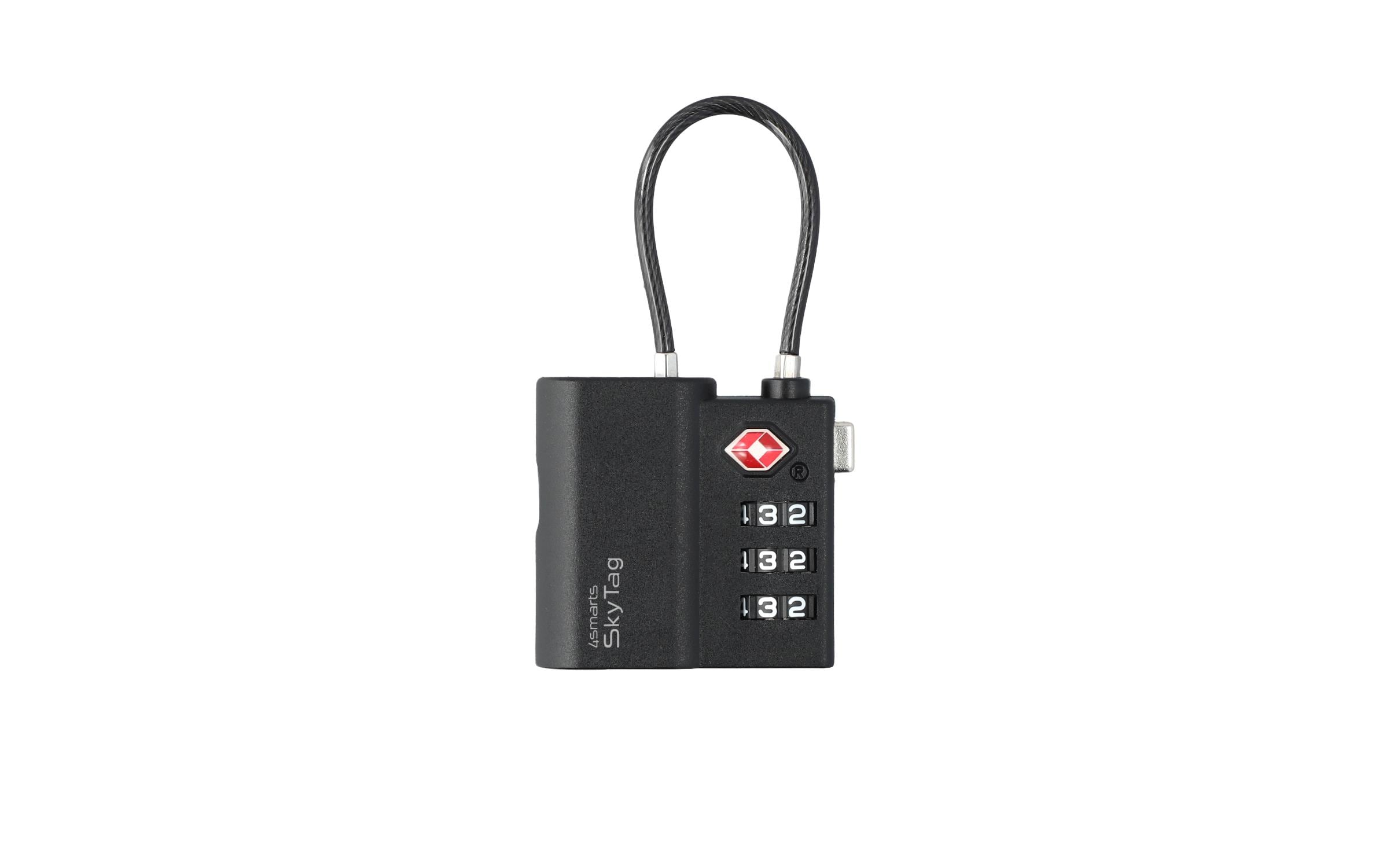 4smarts Standort-Finder SkyTag TSA Lock Schwarz