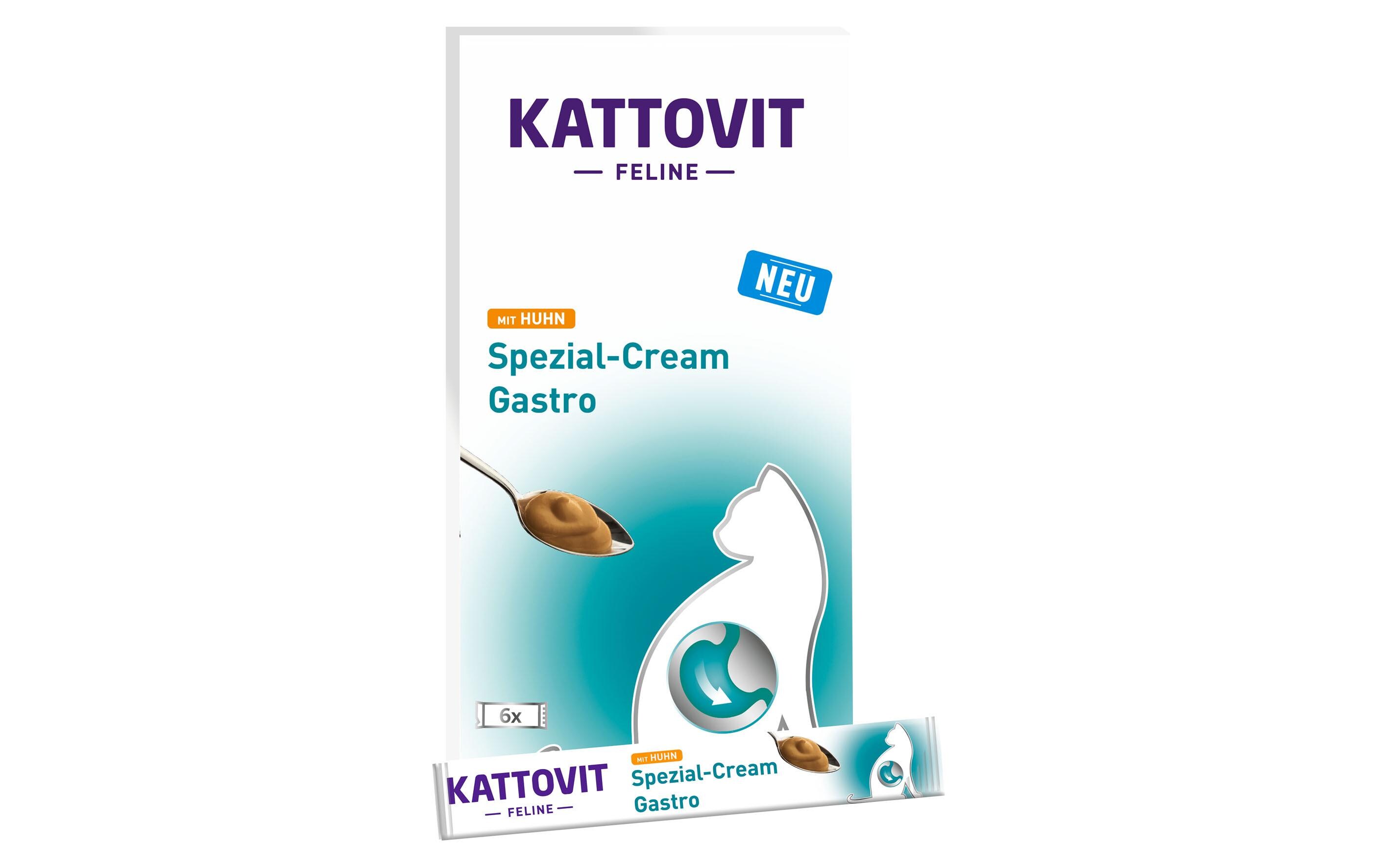 Kattovit Snack Spezial-Cream Gastro Huhn, 6 x 15 g