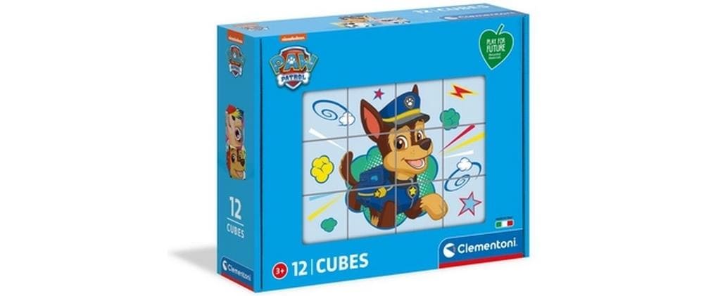 Clementoni Kleinkinder Puzzle Würfel Paw Patrol 12 tlg.