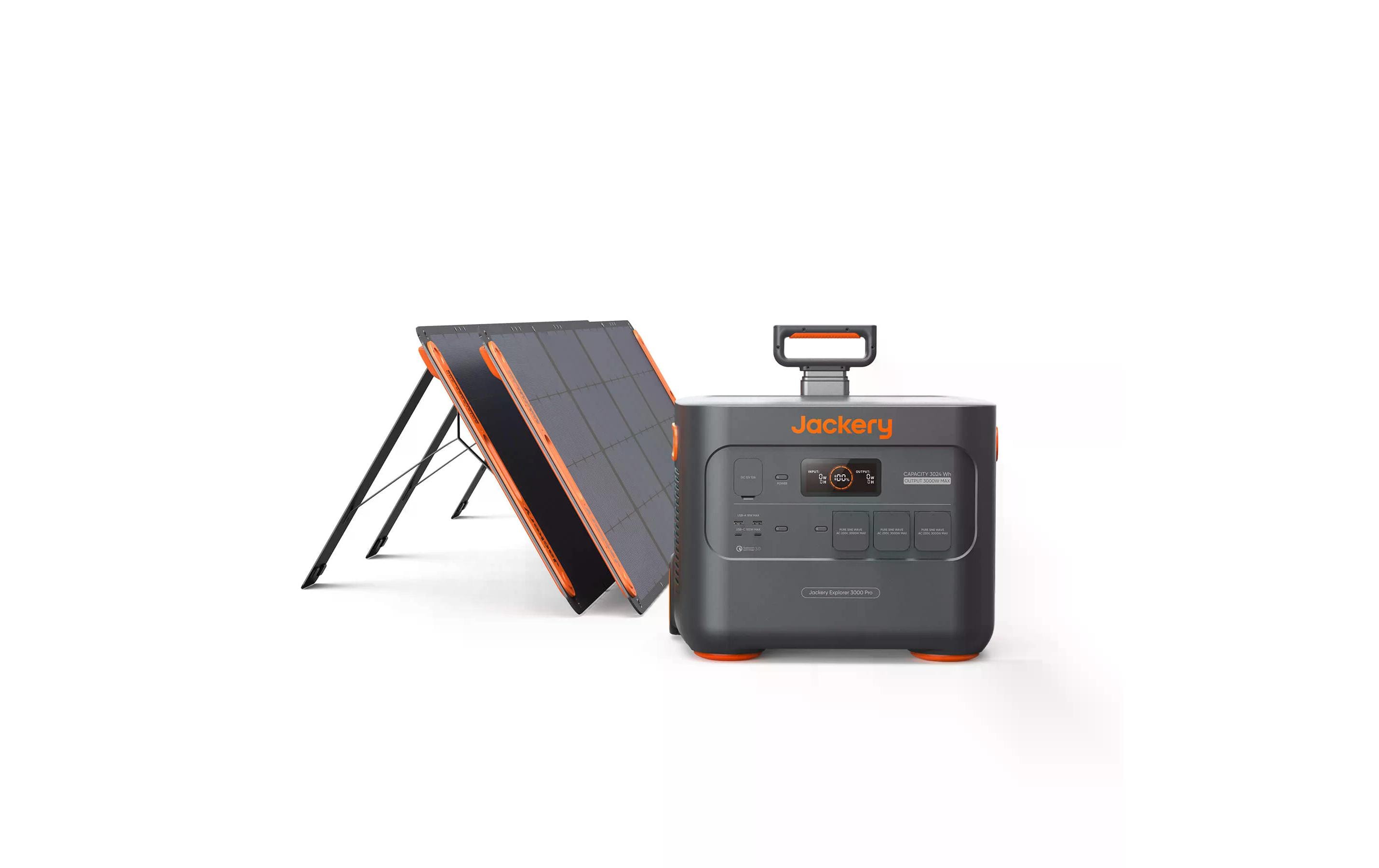 Jackery Power Station Kit Explorer 3000 Pro + 2x Saga 200W, 3024 Wh