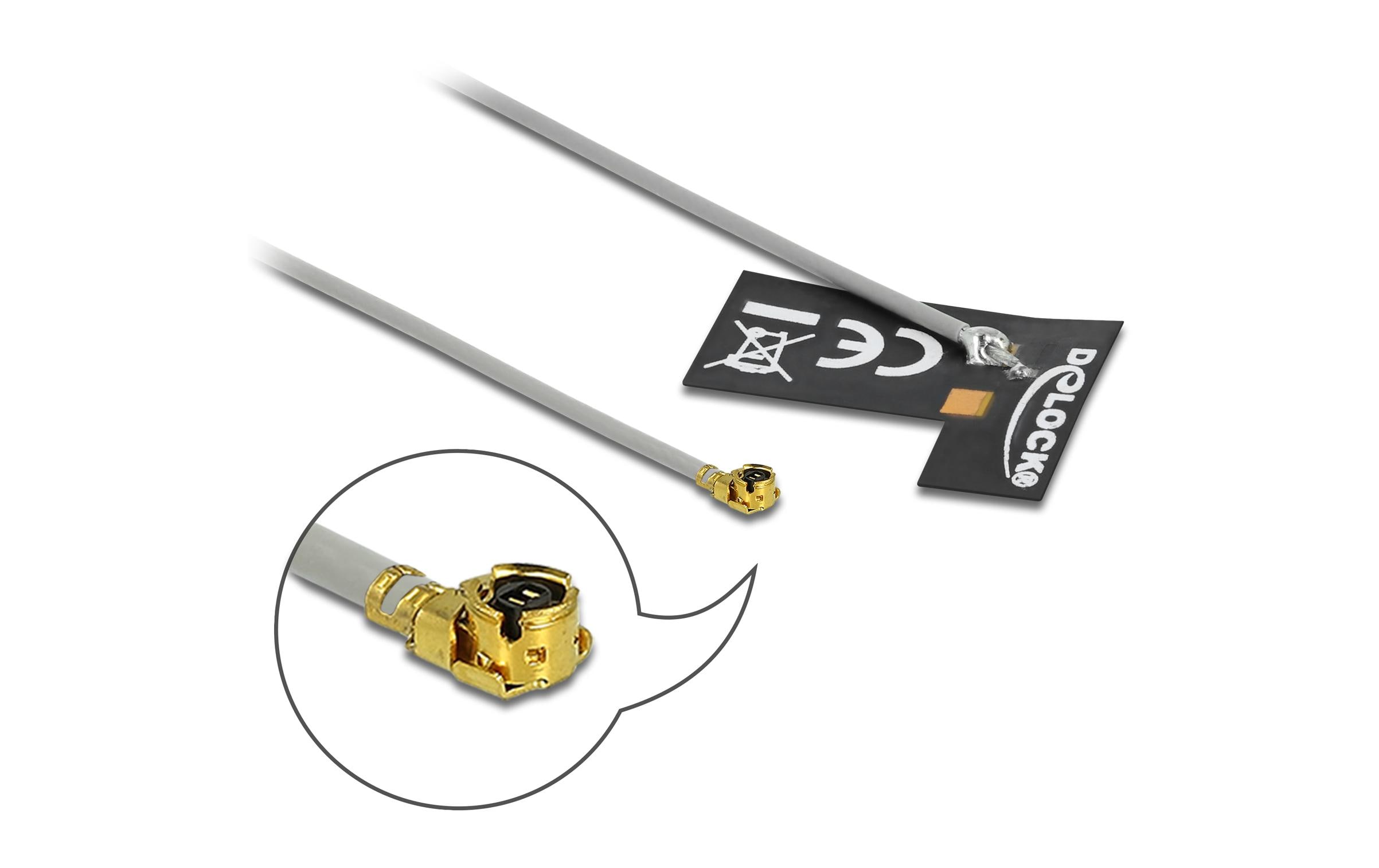 Delock WLAN-Antenne 10 cm MHF I 2 dBi Rundstrahl