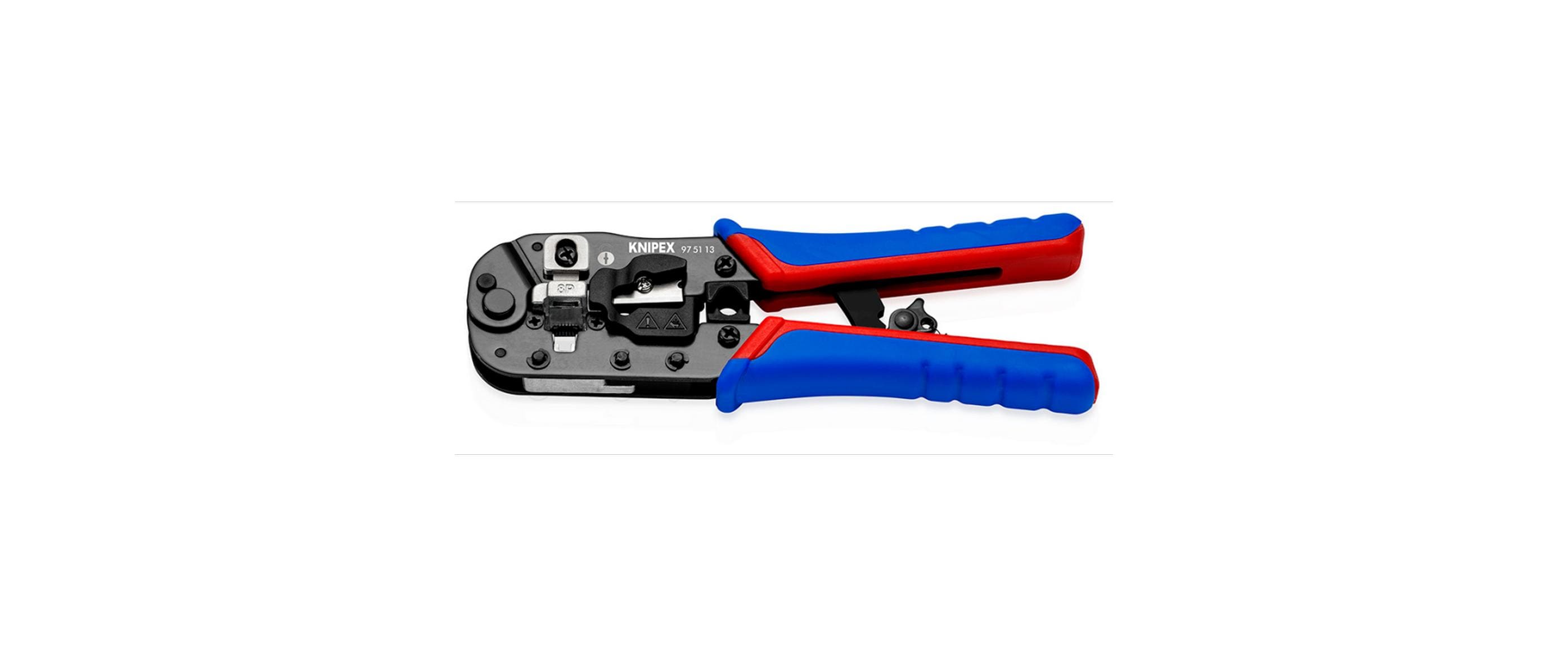 Knipex Crimpzange für RJ45-Westernstecker 190 mm