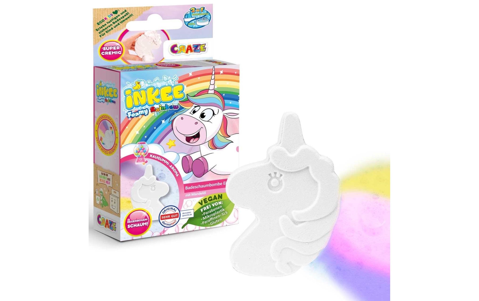 Craze Badespass Inkee Badebombe Foamy Unicorn 1 Stück