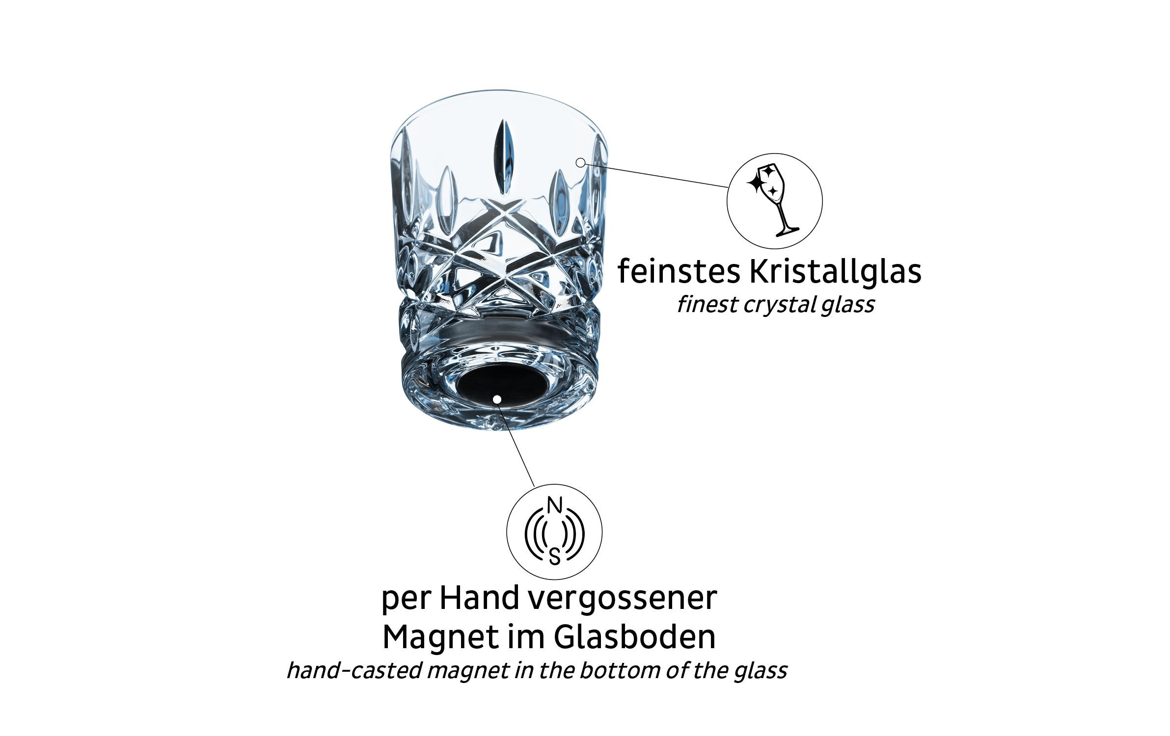 Silwy Magnet-Kristallgläser Shot