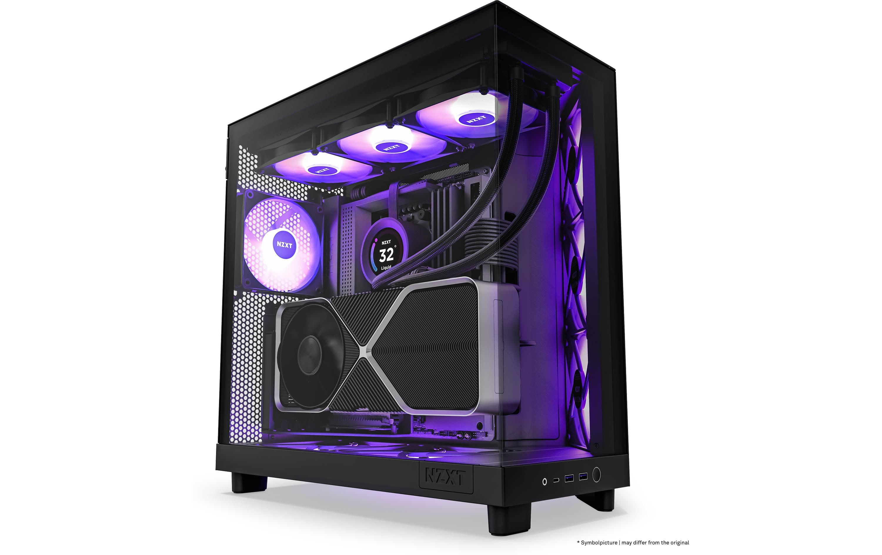 NZXT PC-Gehäuse H6 RGB Flow Schwarz