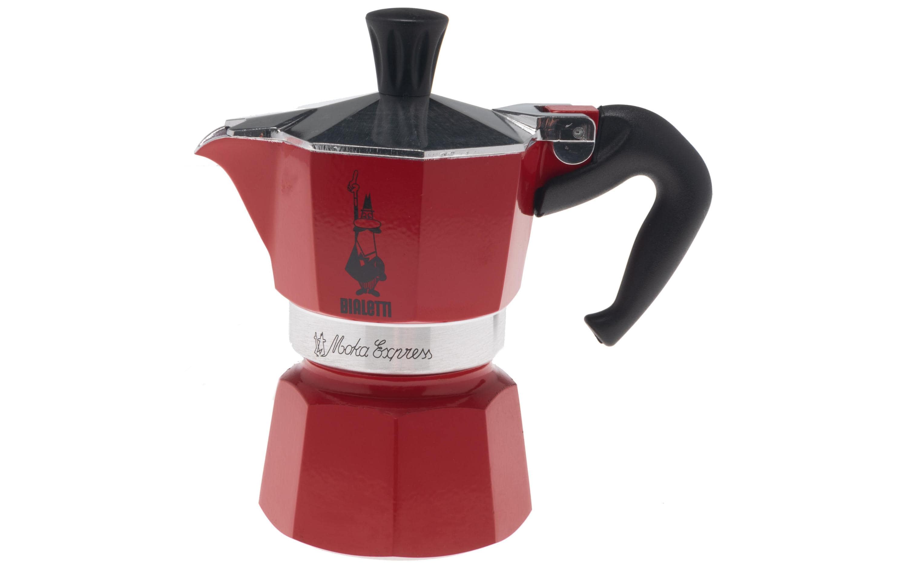 Bialetti Espressokocher Moka Express 1 Tassen, Rot