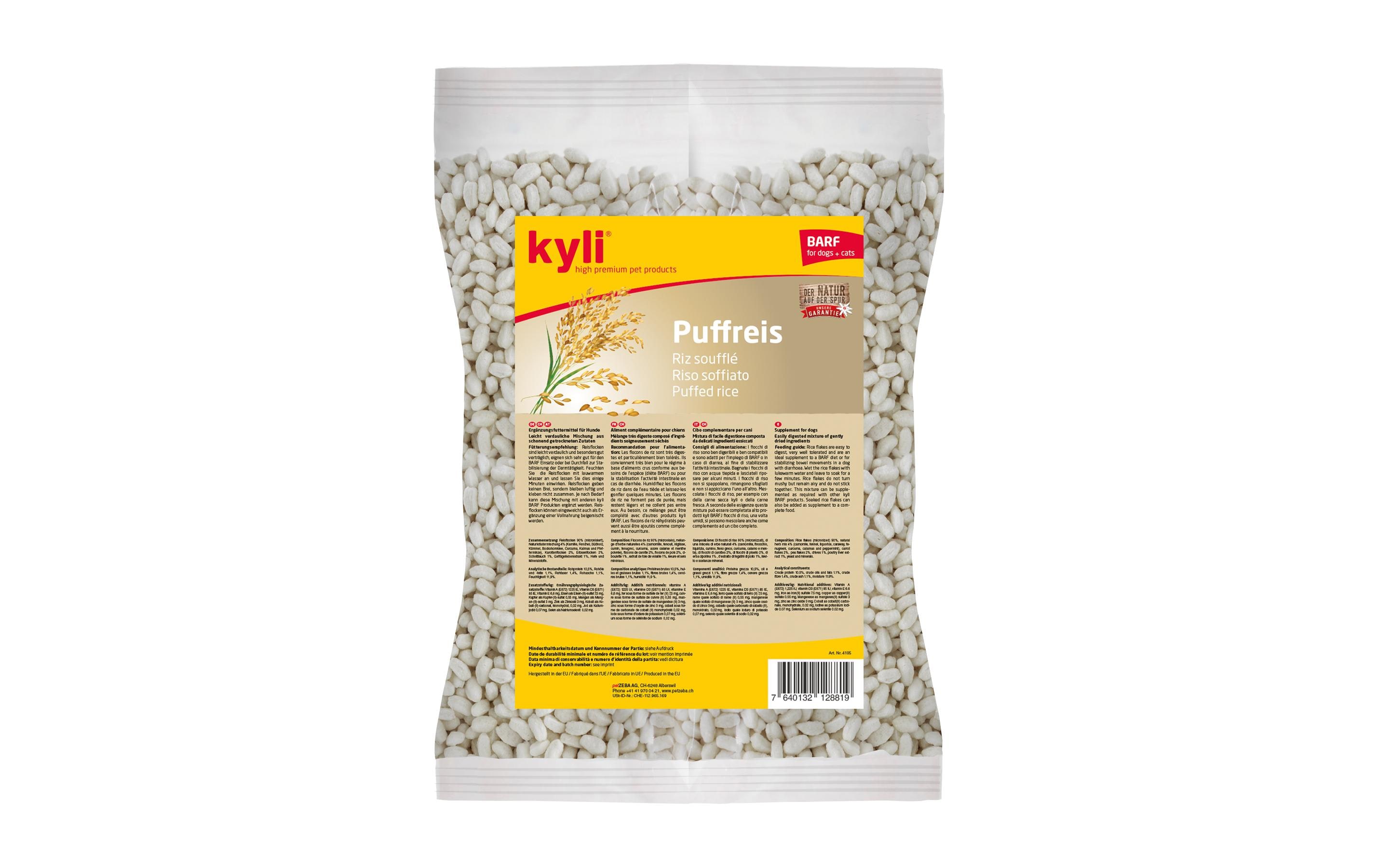 kyli Hunde-Nahrungsergänzung Puffreis, 2 kg