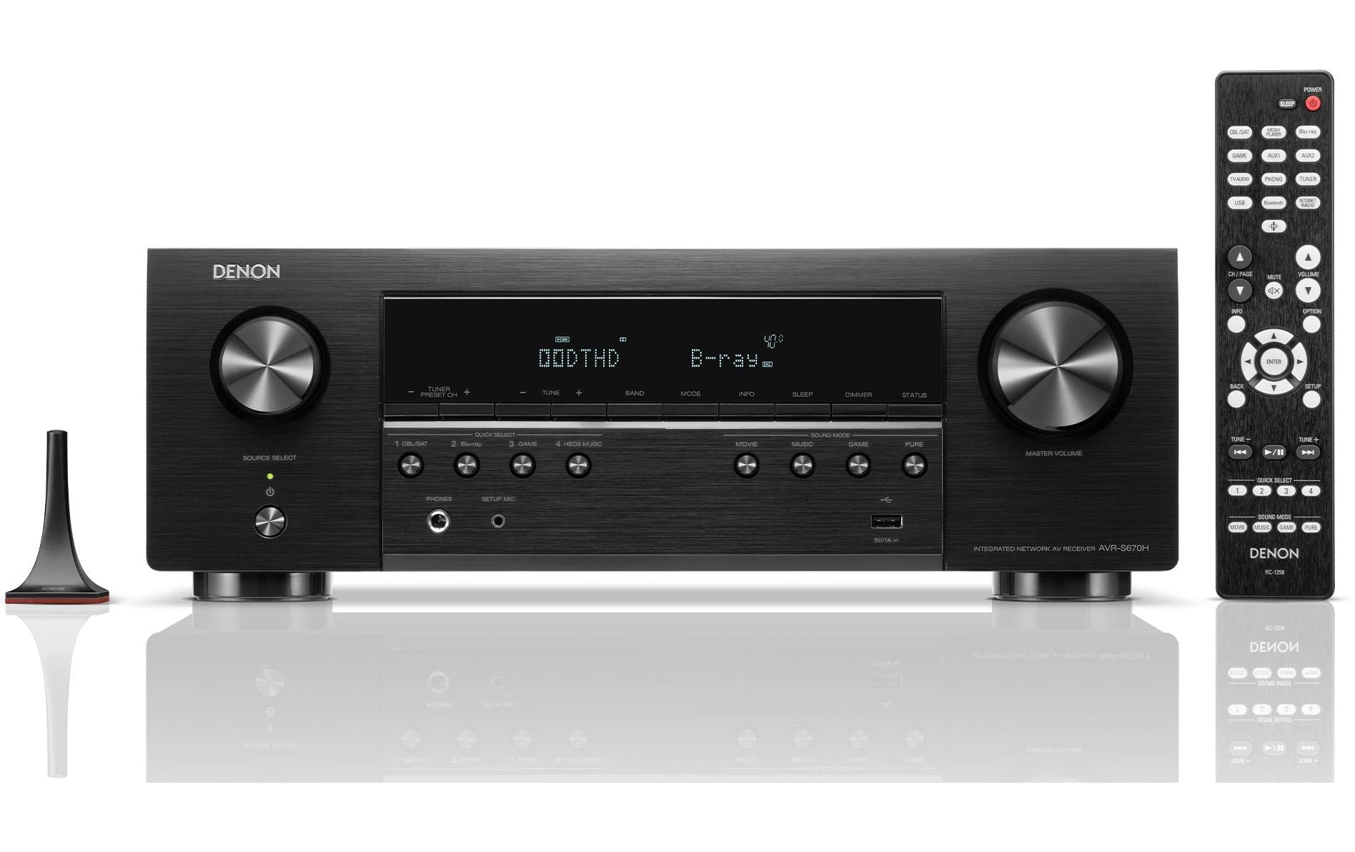 Denon AV-Receiver AVR-S670H Schwarz