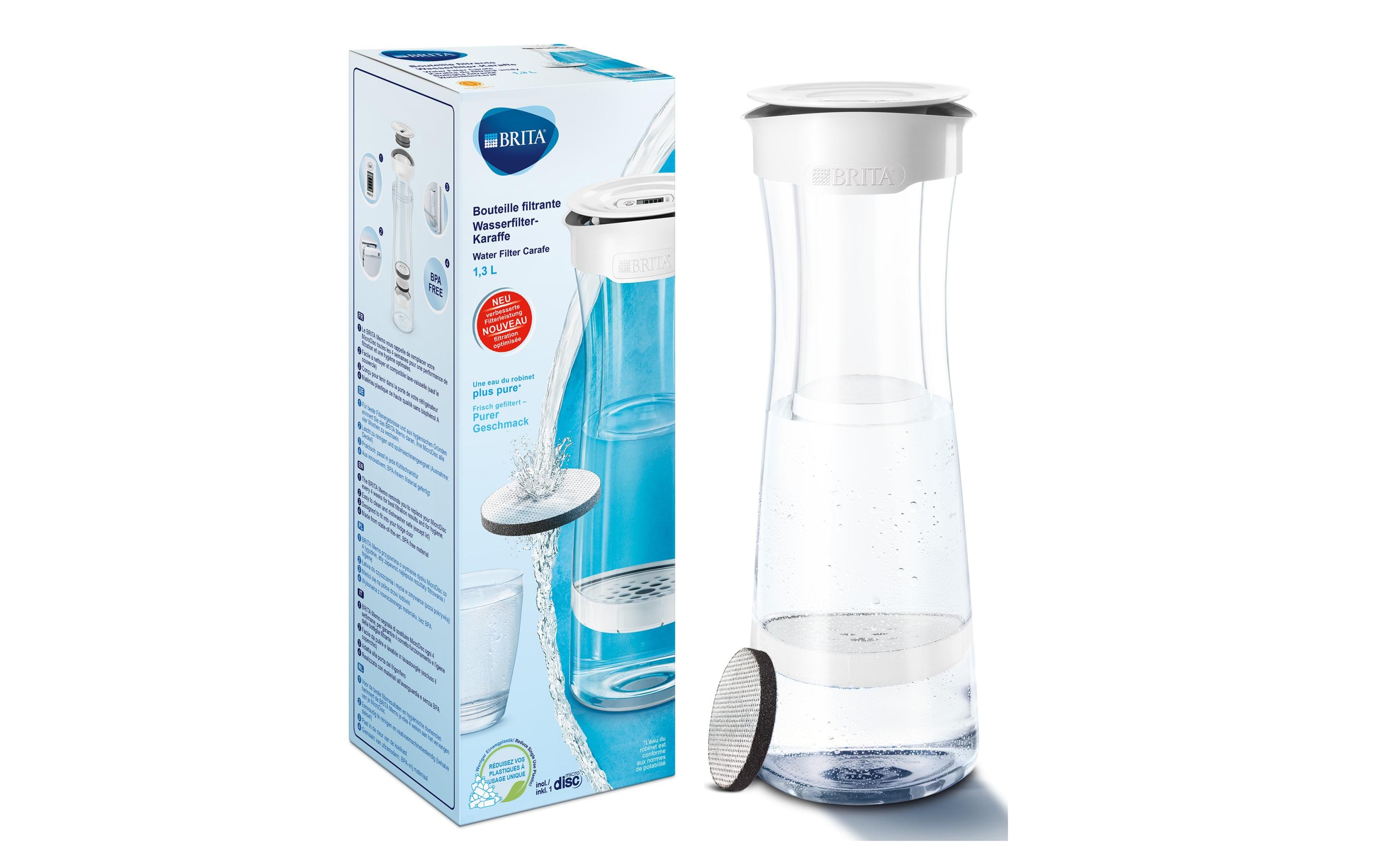 BRITA Wasserfilter-Karaffe Transparent/Weiss