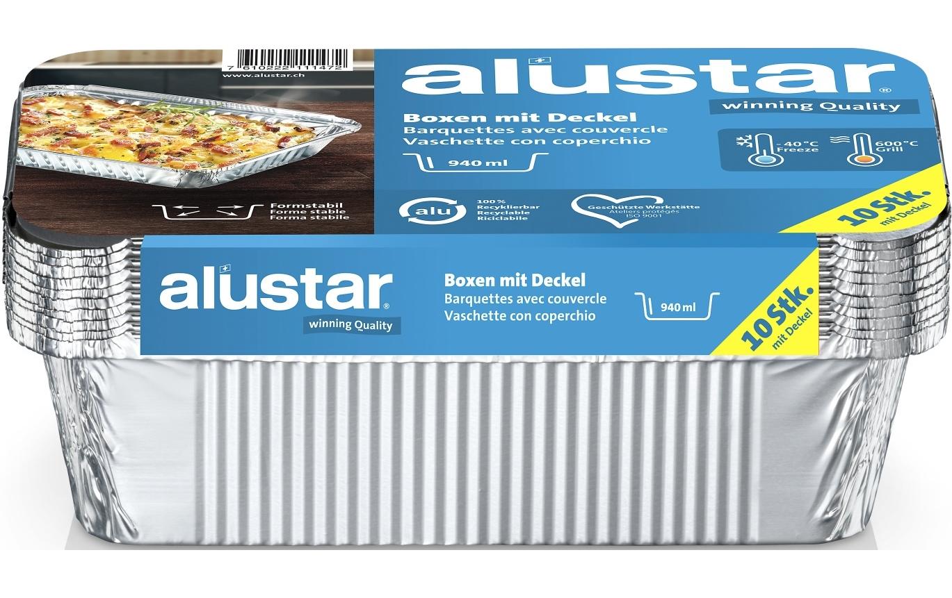 Alustar Grillschale 21 x 11 x 5.4 cm, 10 Stück