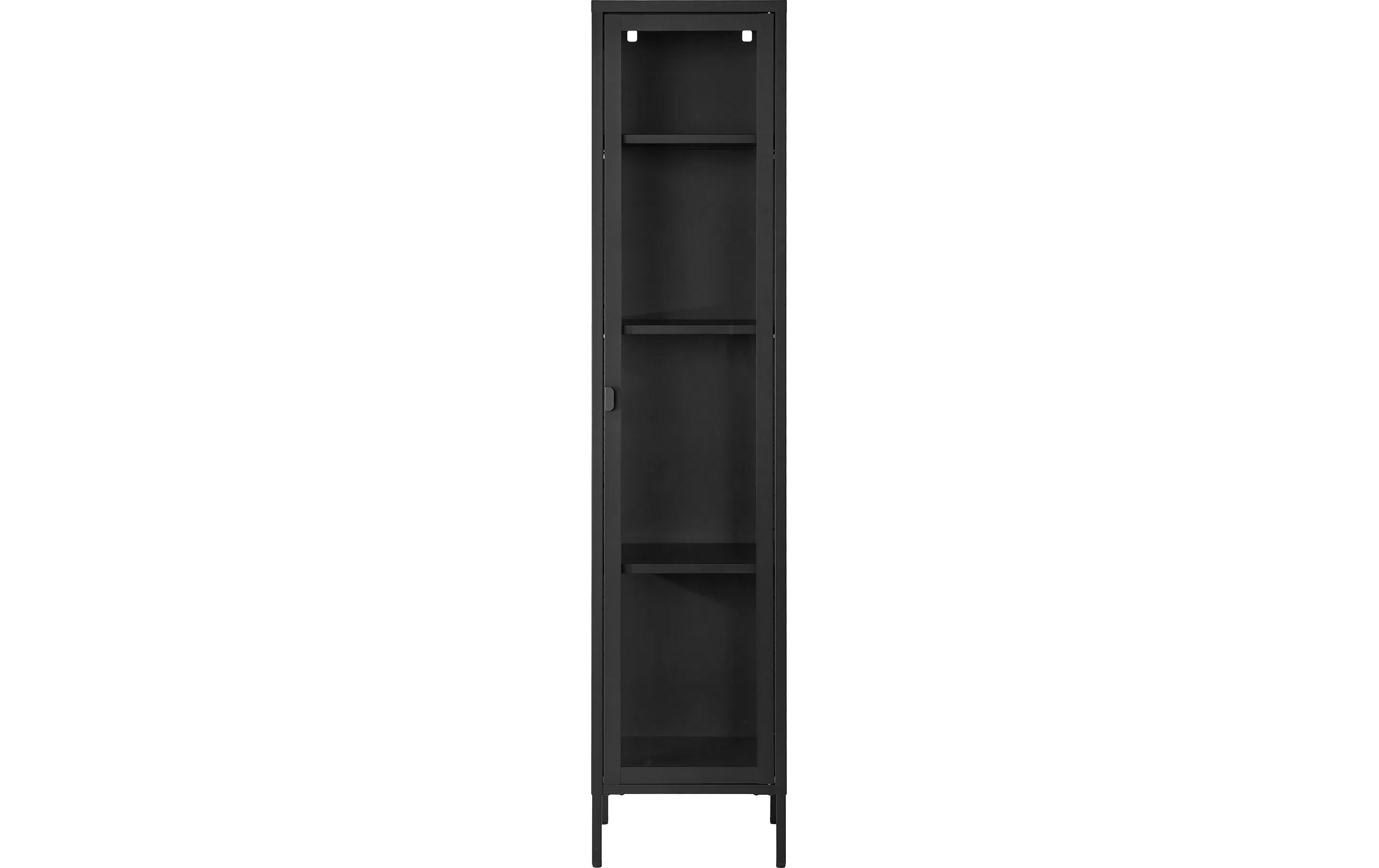 House Nordic Vitrine Brisbane 180 x 40 cm, Schwarz