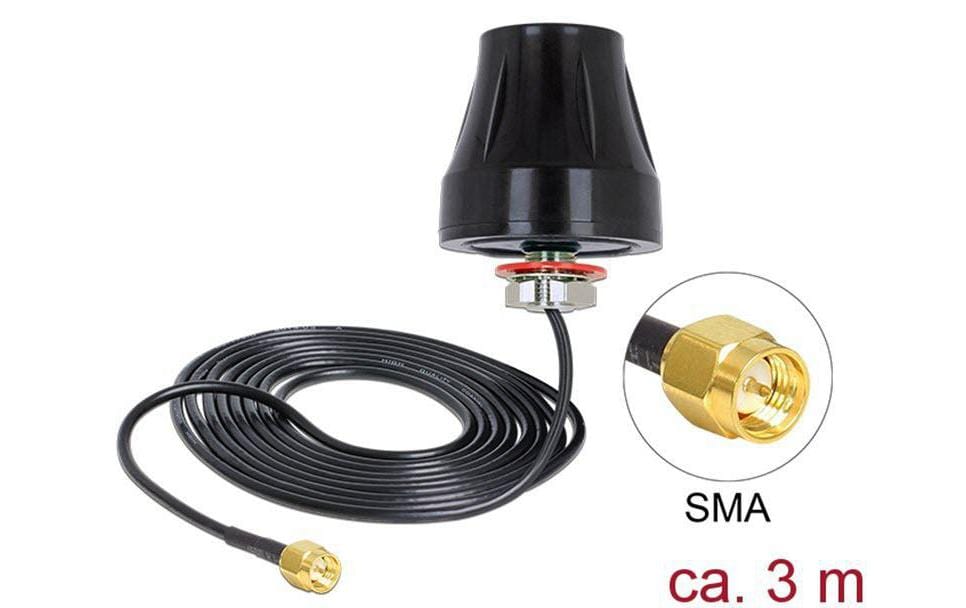 Delock LTE-Antenne SMA SMA 2 dBi Rundstrahl