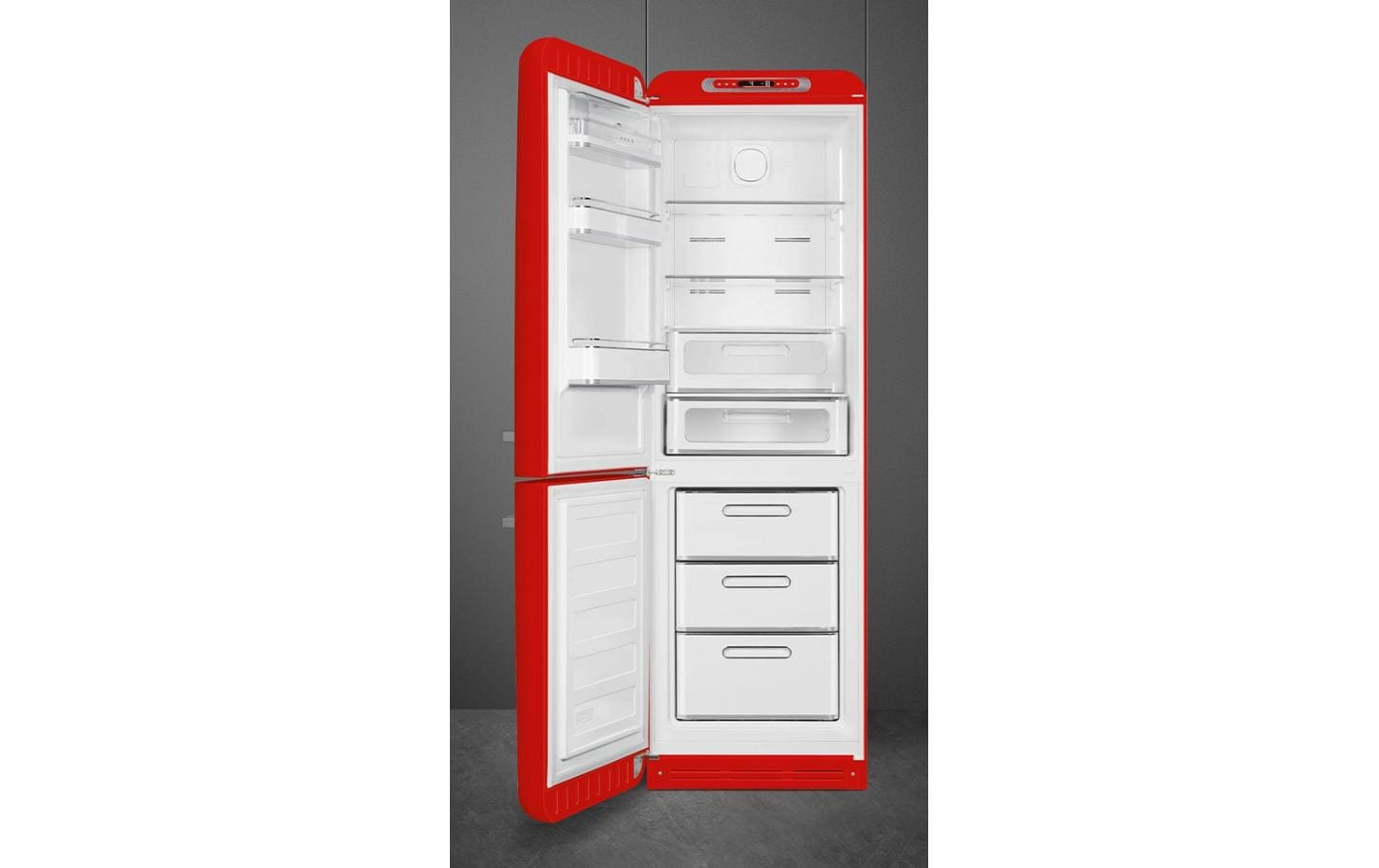 SMEG Kühl-Gefrierkombination FAB32LRD5 Rot, Links