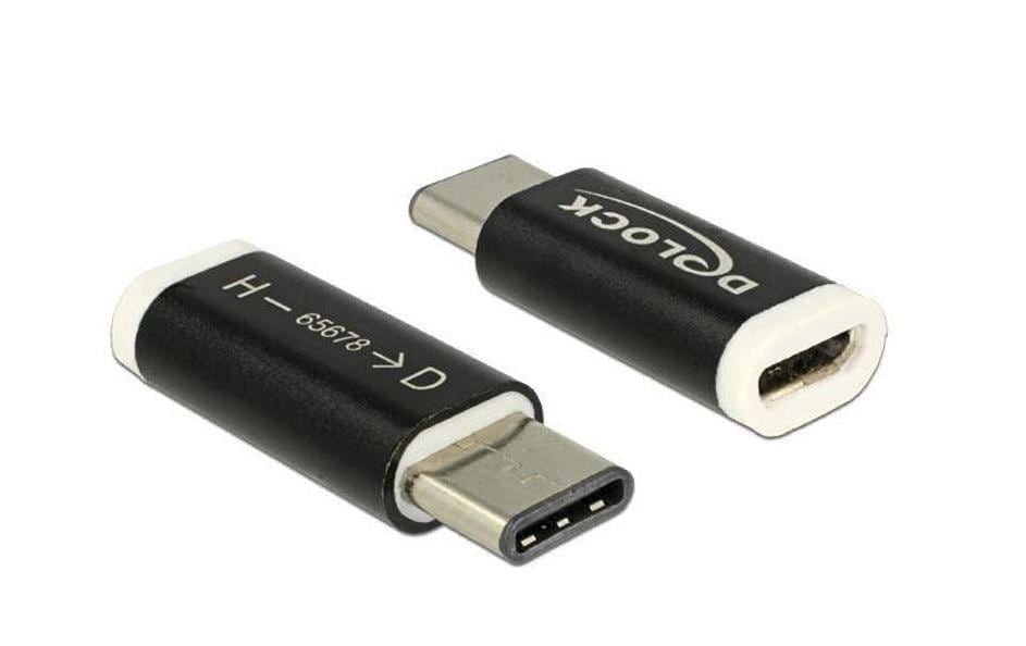 Delock USB 2.0 Adapter USB-MicroB Buchse - USB-C Stecker