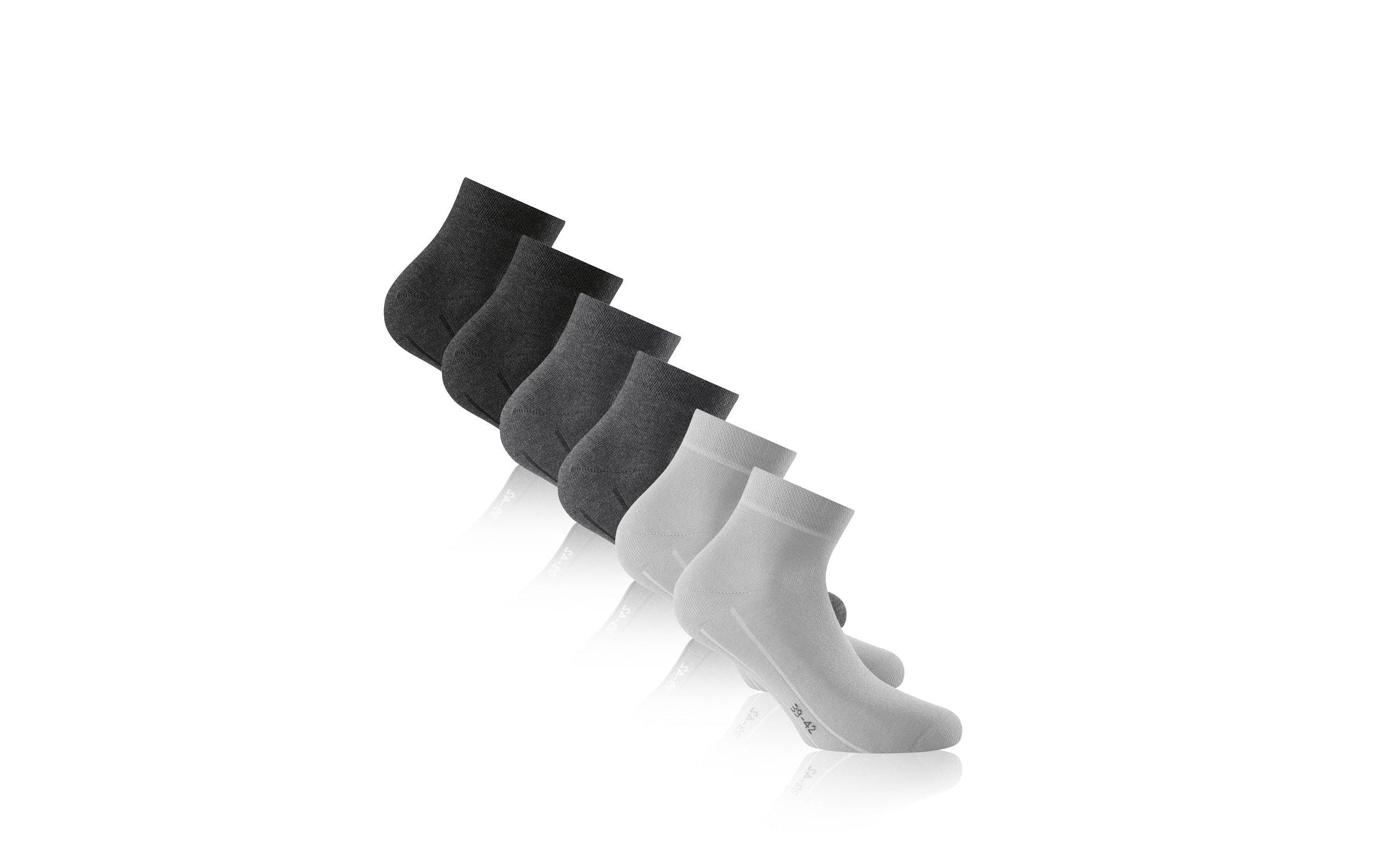 Rohner Socks Socken Sneaker Plus Grau 3er-Pack