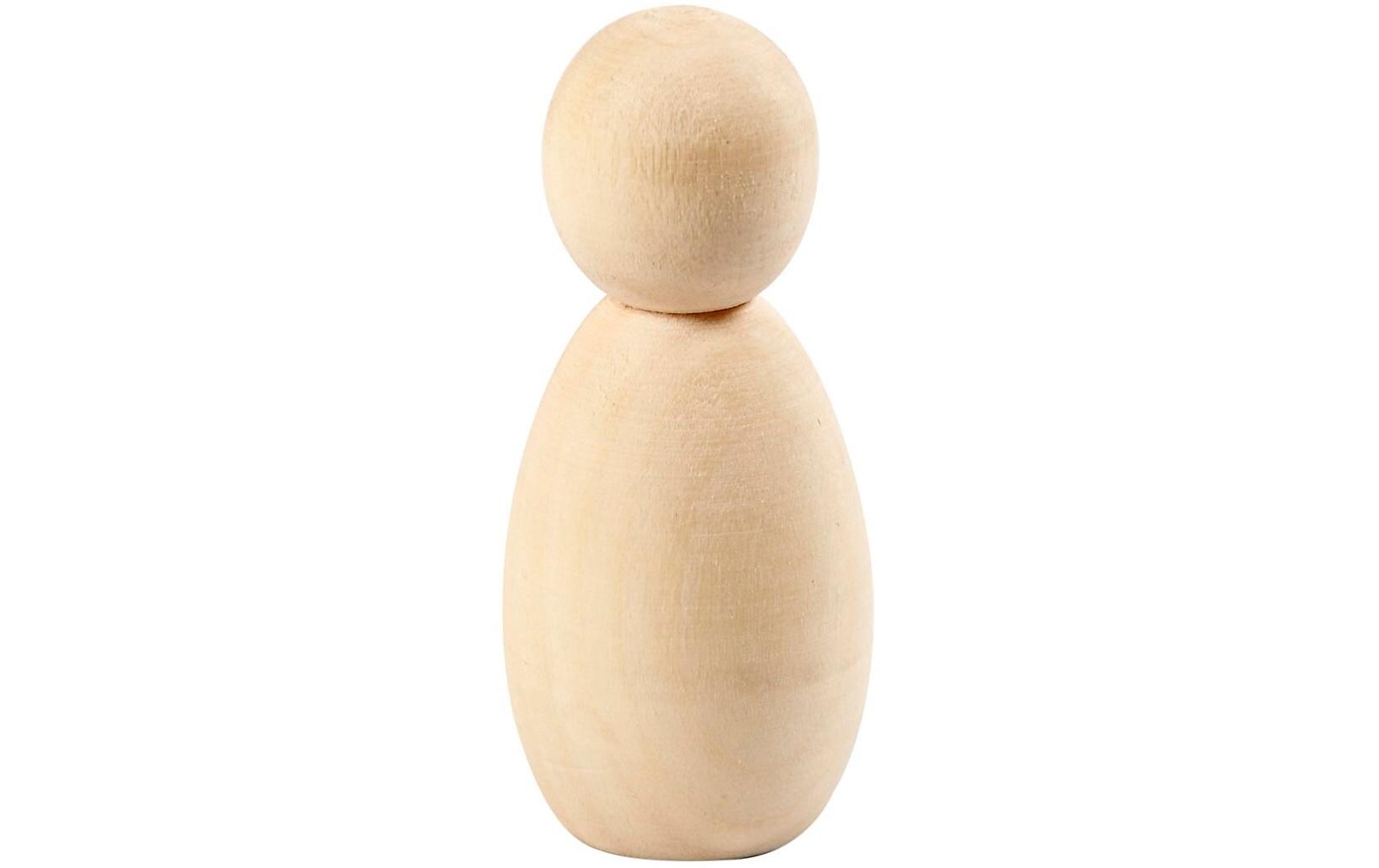 Creativ Company Holzartikel Kegelfigur 6 cm, 5 Stück