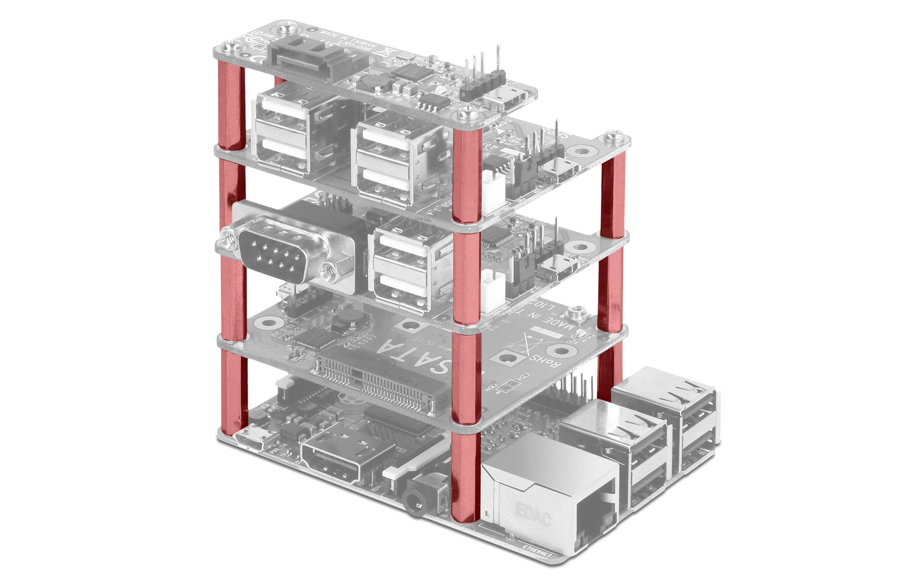 Delock Montageset 10 mm für Raspberry Pi, innen