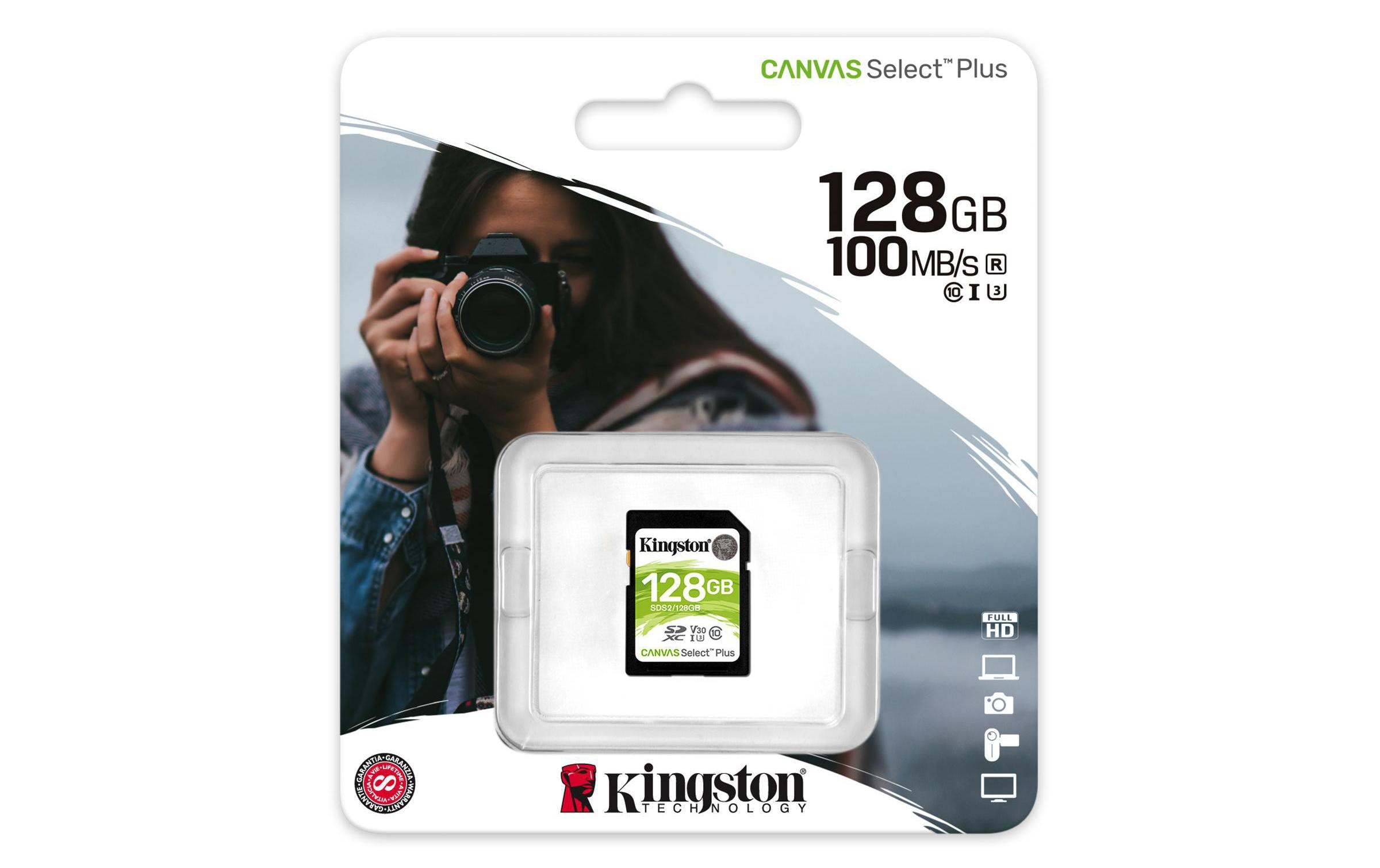 Kingston SDXC-Karte Canvas Select Plus UHS-I 128 GB