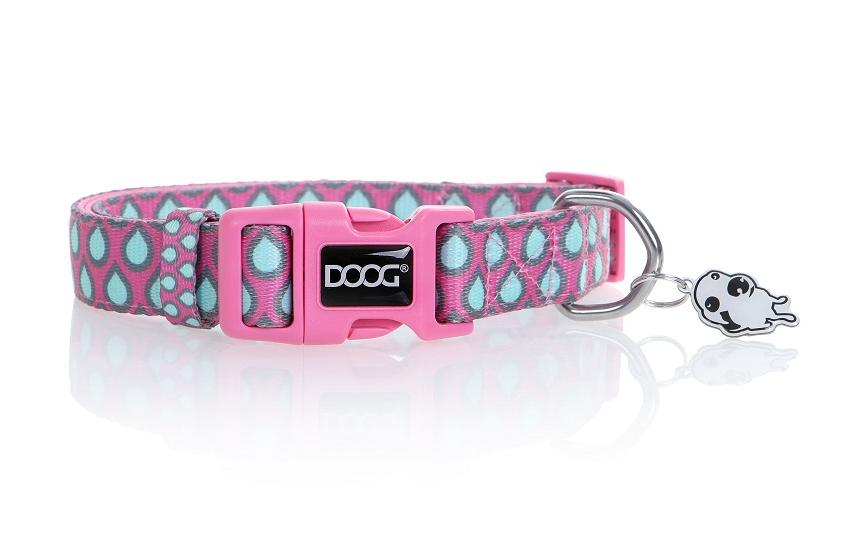 Doog Halsband Luna XS Pink / Tear Drop