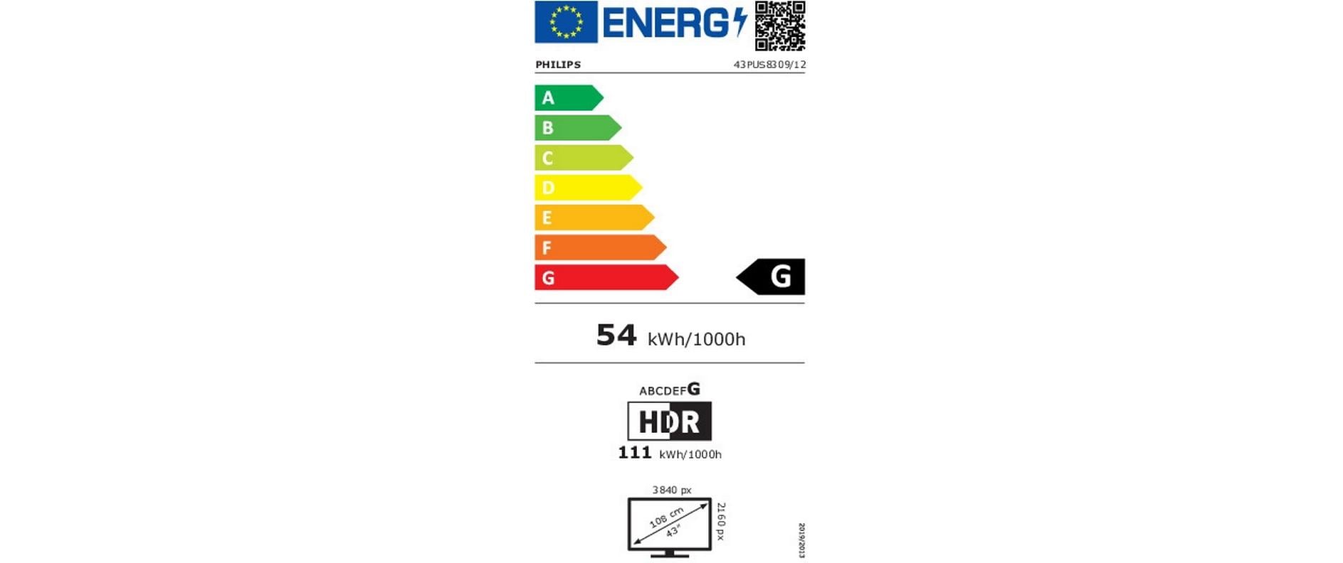 Philips TV 43PUS8309/12 43, 3840 x 2160 (Ultra HD 4K), LED-LCD