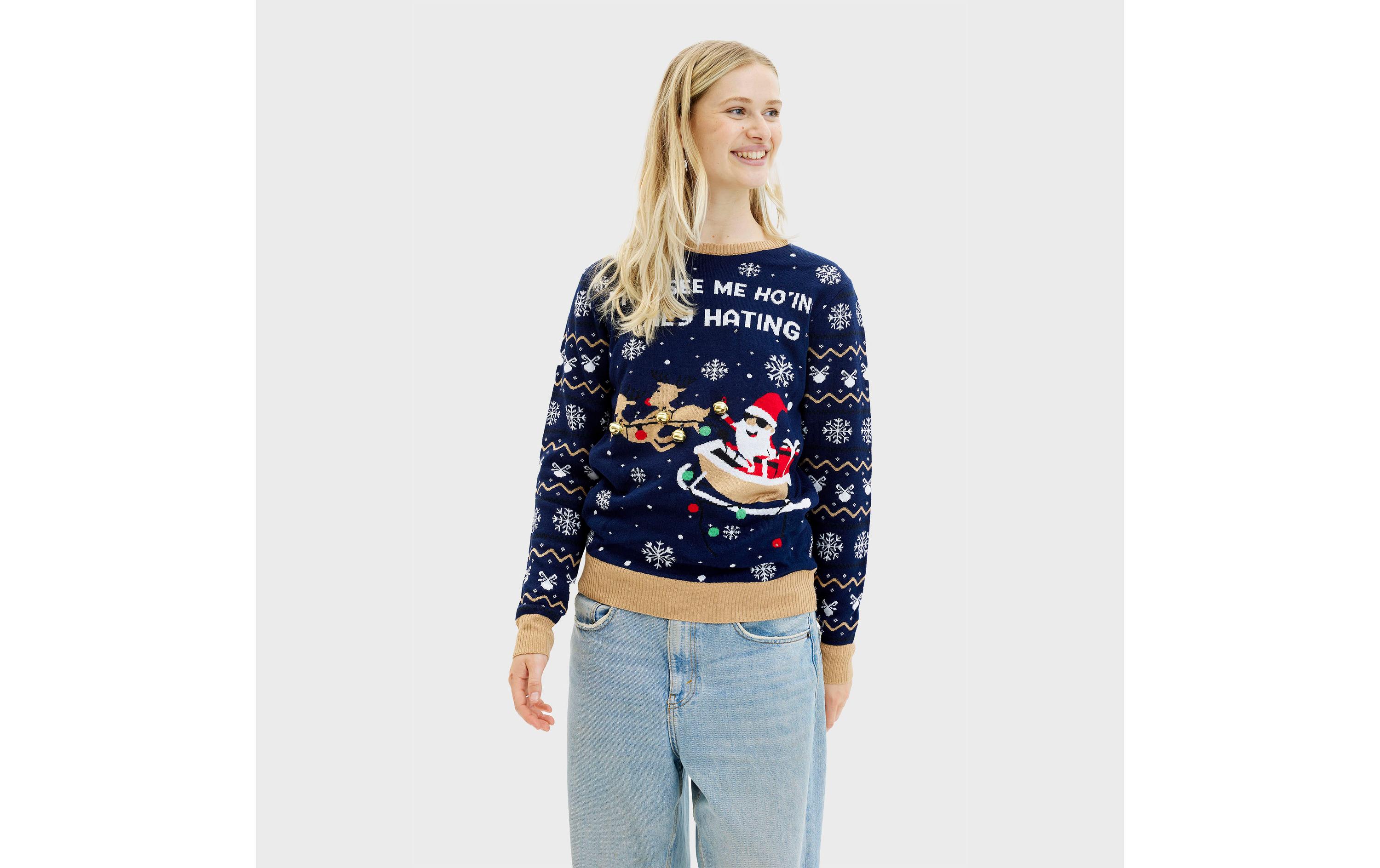 Christmas Sweats They see me ho’ing LED Sweater S