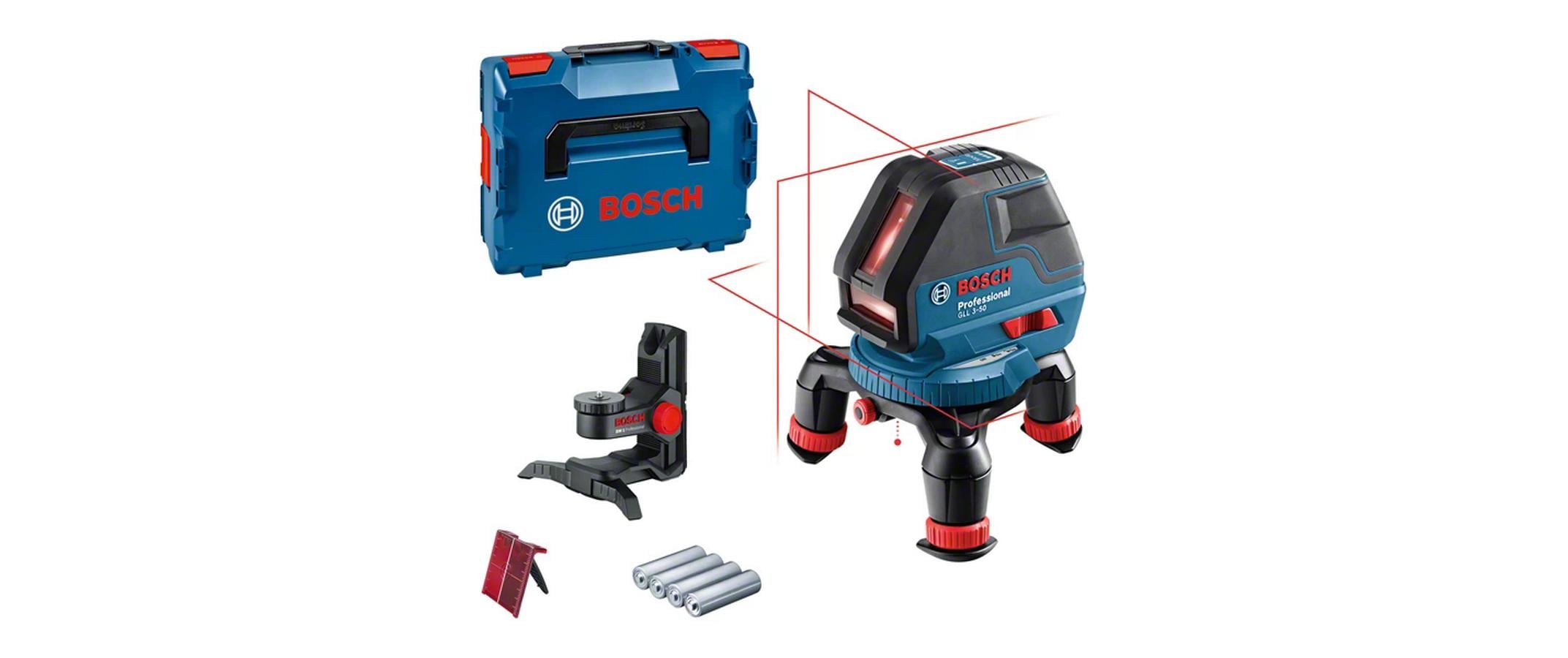 Bosch Professional Linienlaser mit L-BOXX, GLL 3-50, 10 m