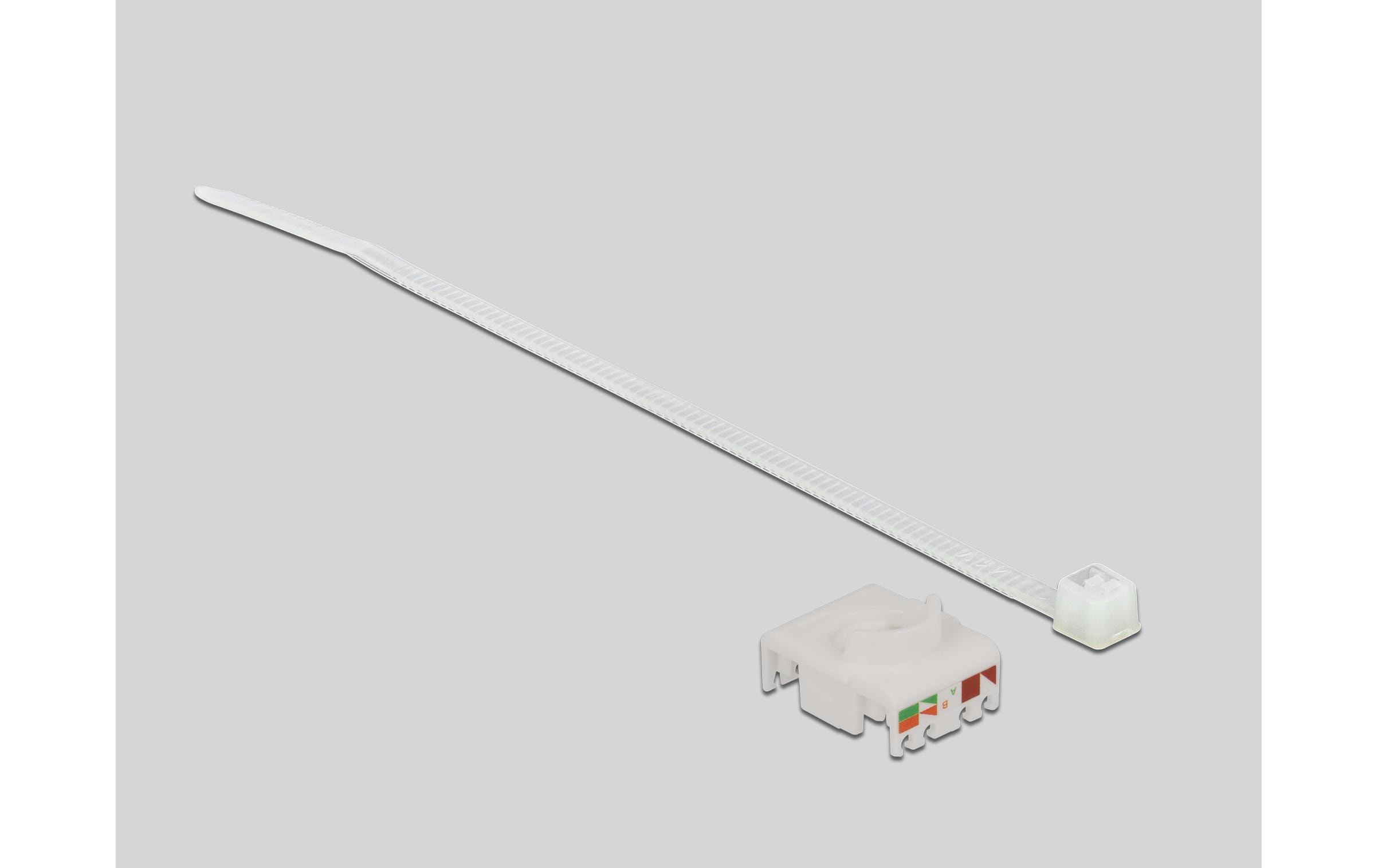 Delock Kabelverbinder RJ45 Buchse zu Cat.6A LSA 1 Stück, Blau