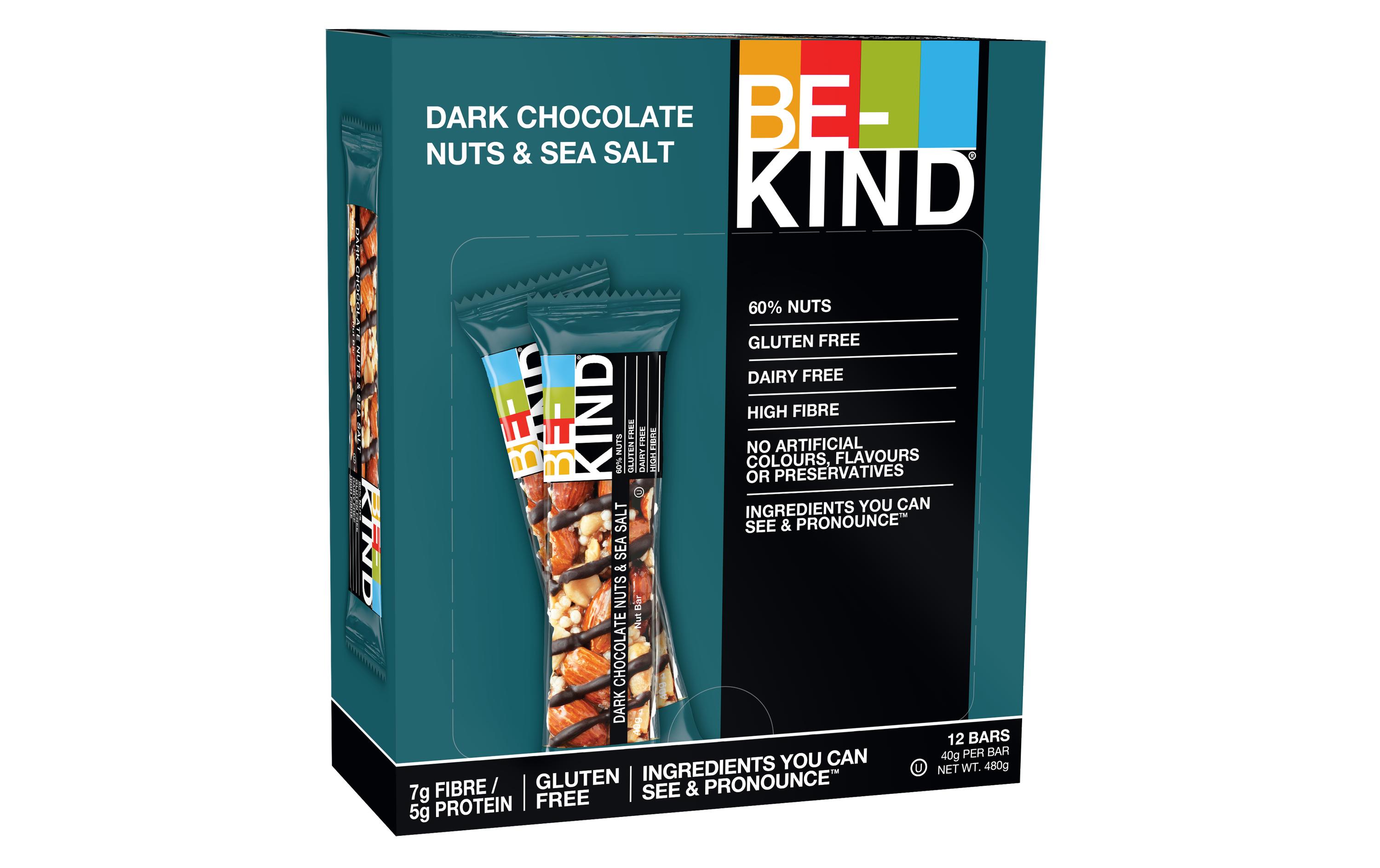 BE-KIND Riegel Dark Chocolate Nuts & Sea Salt 12 x 40 g