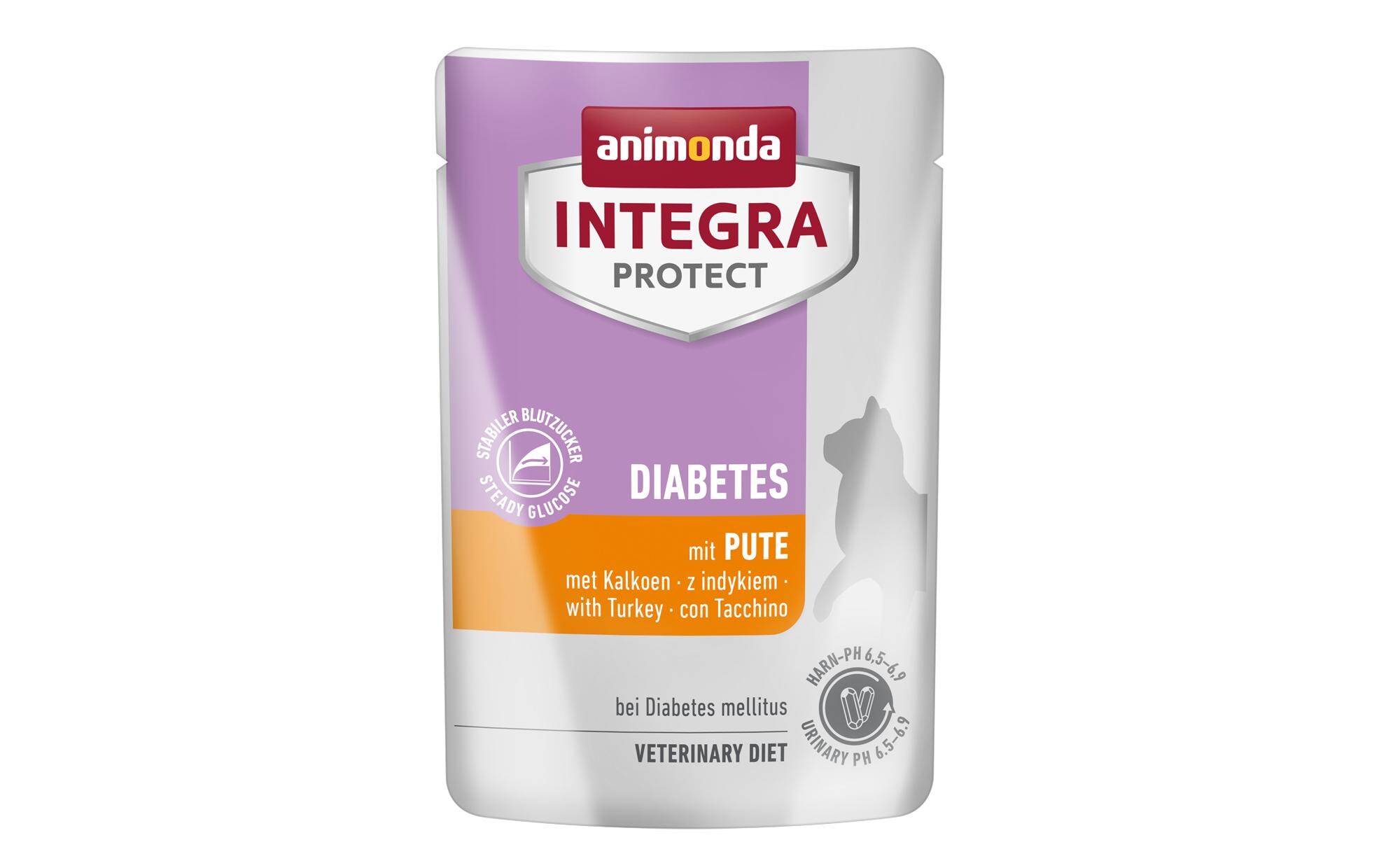 Animonda Integra Protect Nassfutter Diabetes Pute, 85 g