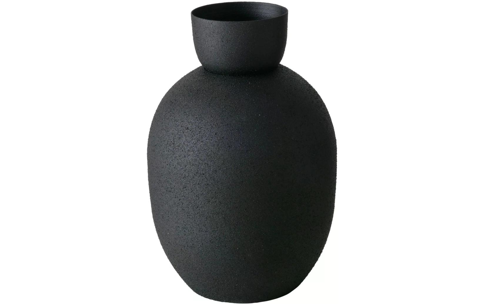 Boltze Vase Maynar 2 Stück, 17 cm, Schwarz