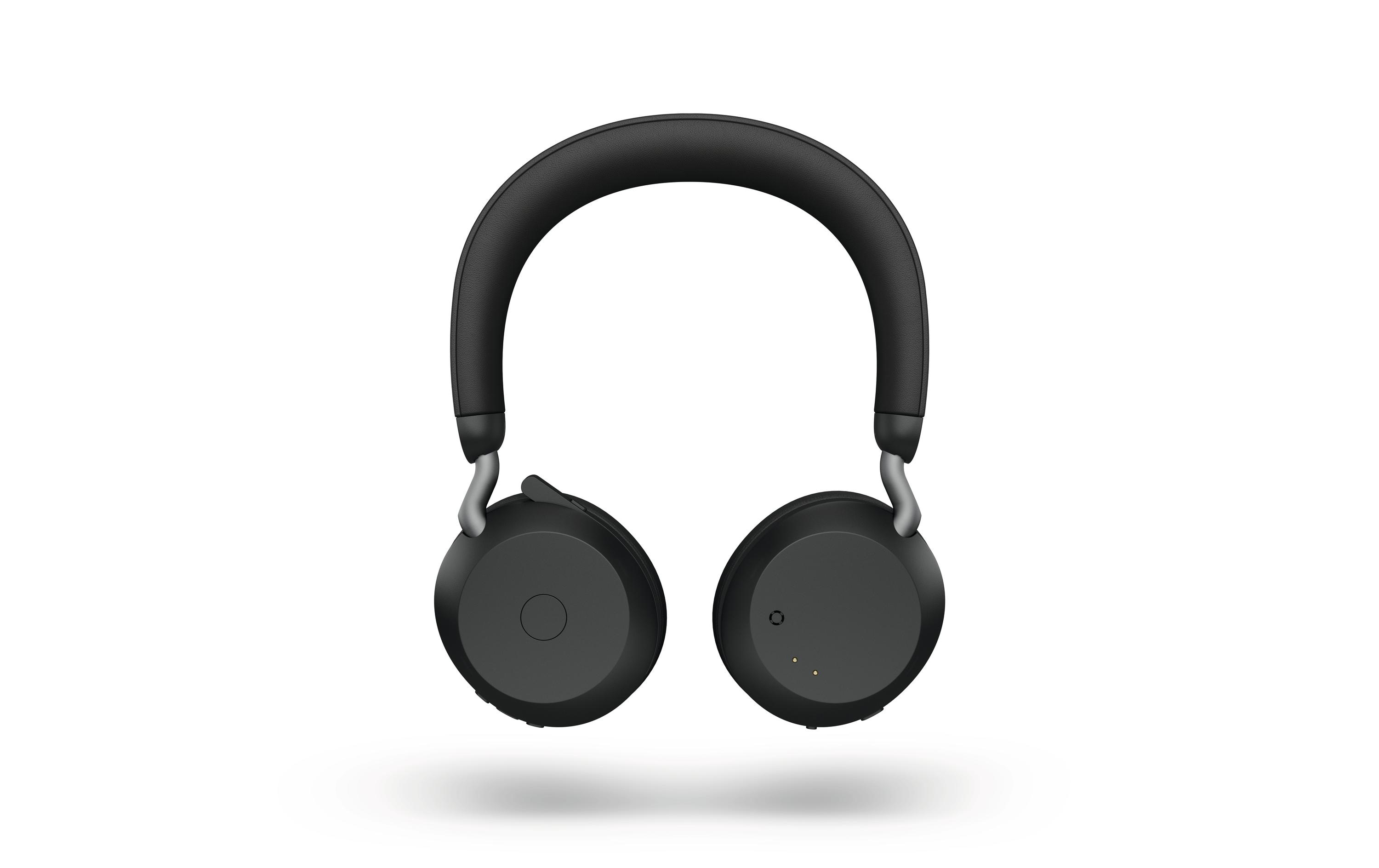 Jabra Headset Evolve2 75 Duo UC Schwarz, USB-A, inkl. Ladestation