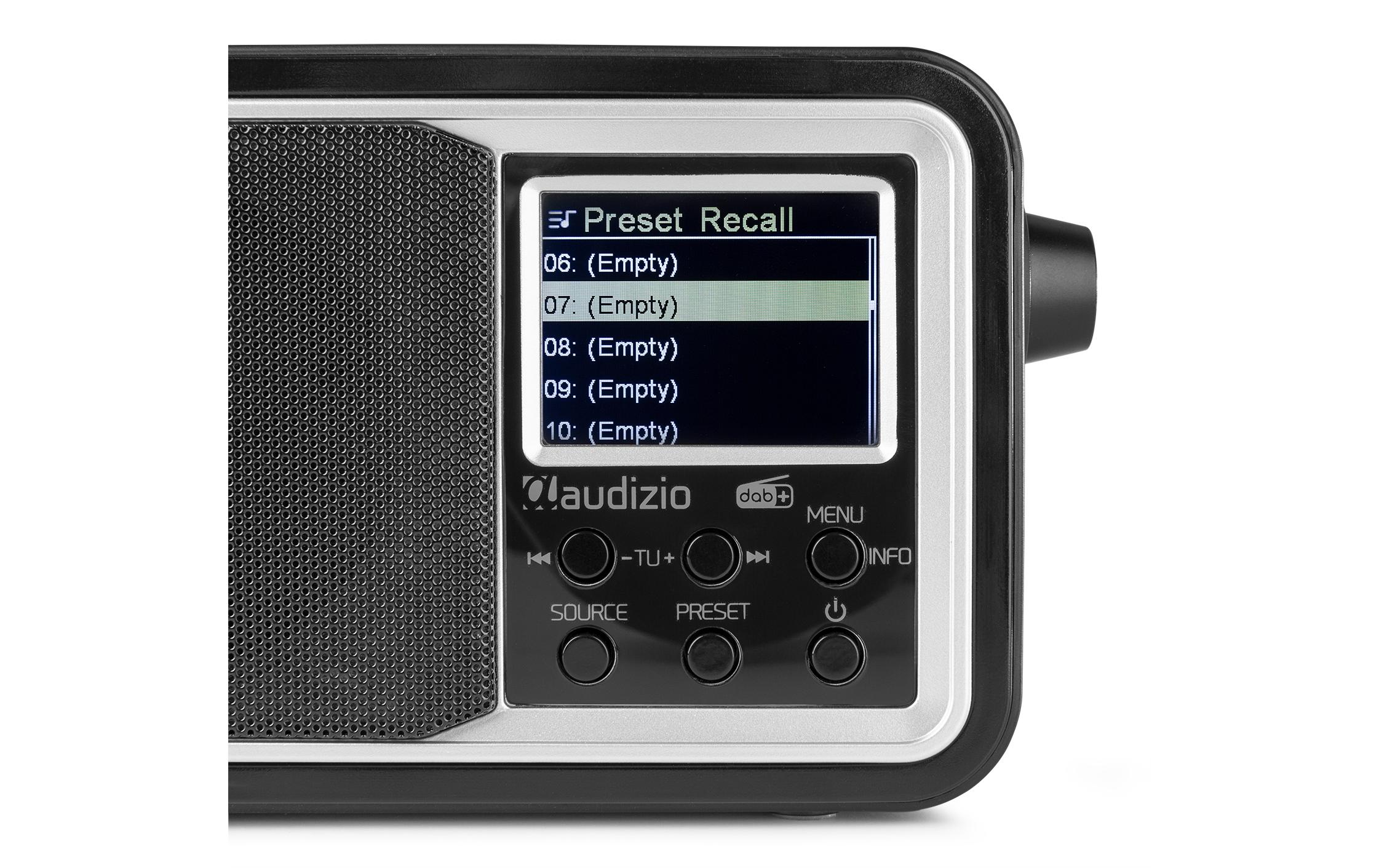 Audizio DAB+ Radio Anzio Schwarz